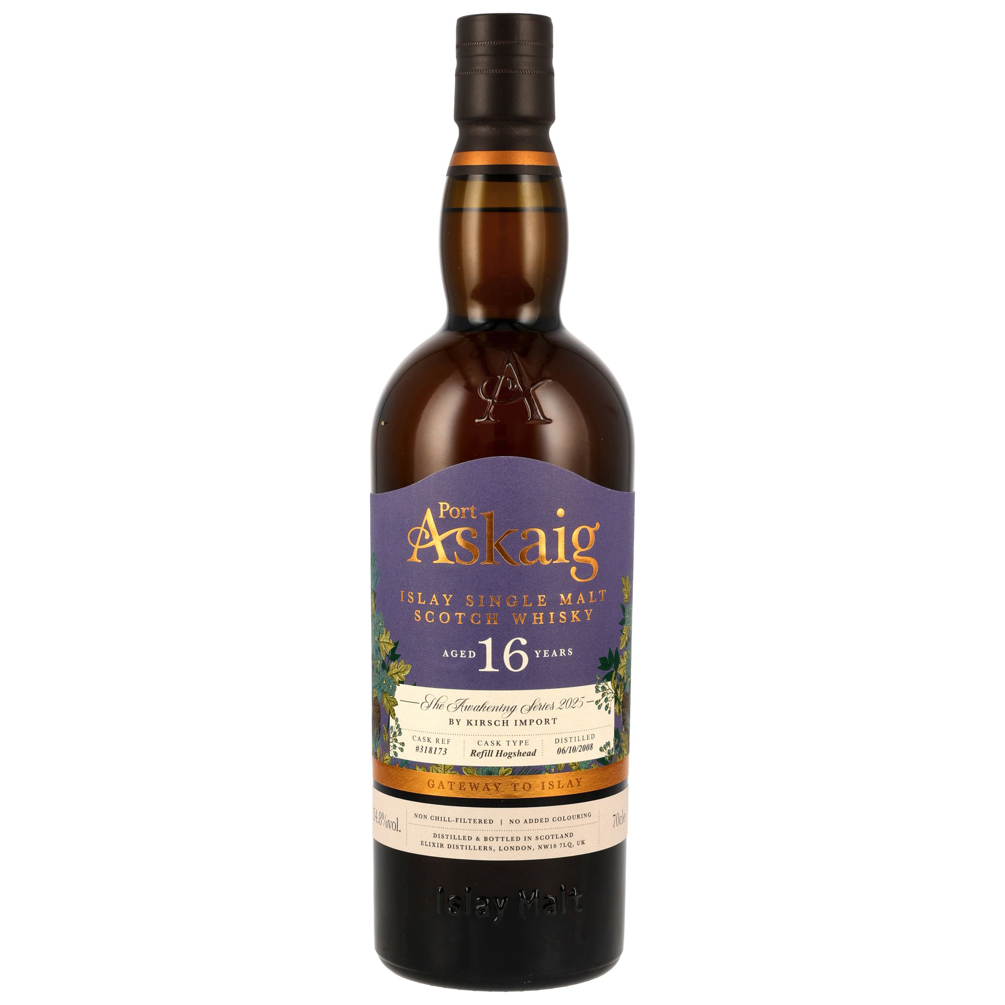 Port Askaig 2008-2025 16 Jahre Refill Hogshead #318173 / 54,8% Vol. 0,7l  