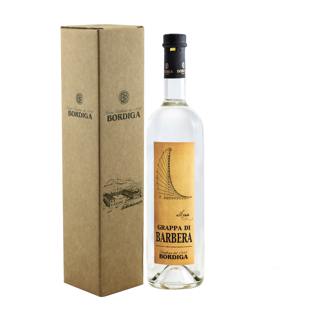 BORDIGA Grappa di Barbera, 38% Vol. 0,7 ltr. in Geschenkhülle