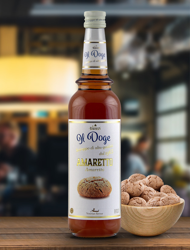 Il Doge Sirup Amaretto / 0,7 ltr. Alkoholfrei / Glutenfrei / Halal