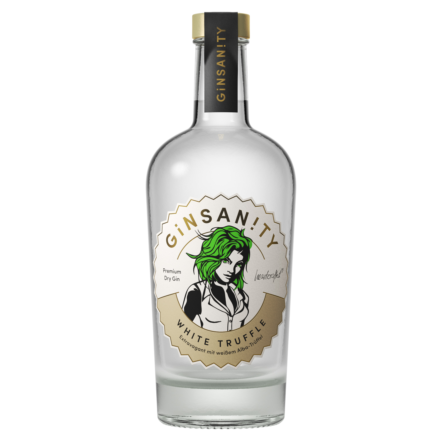 Ginsanity White Truffle Premium Dry Gin / 42,5% Vol. 0,5 ltr.