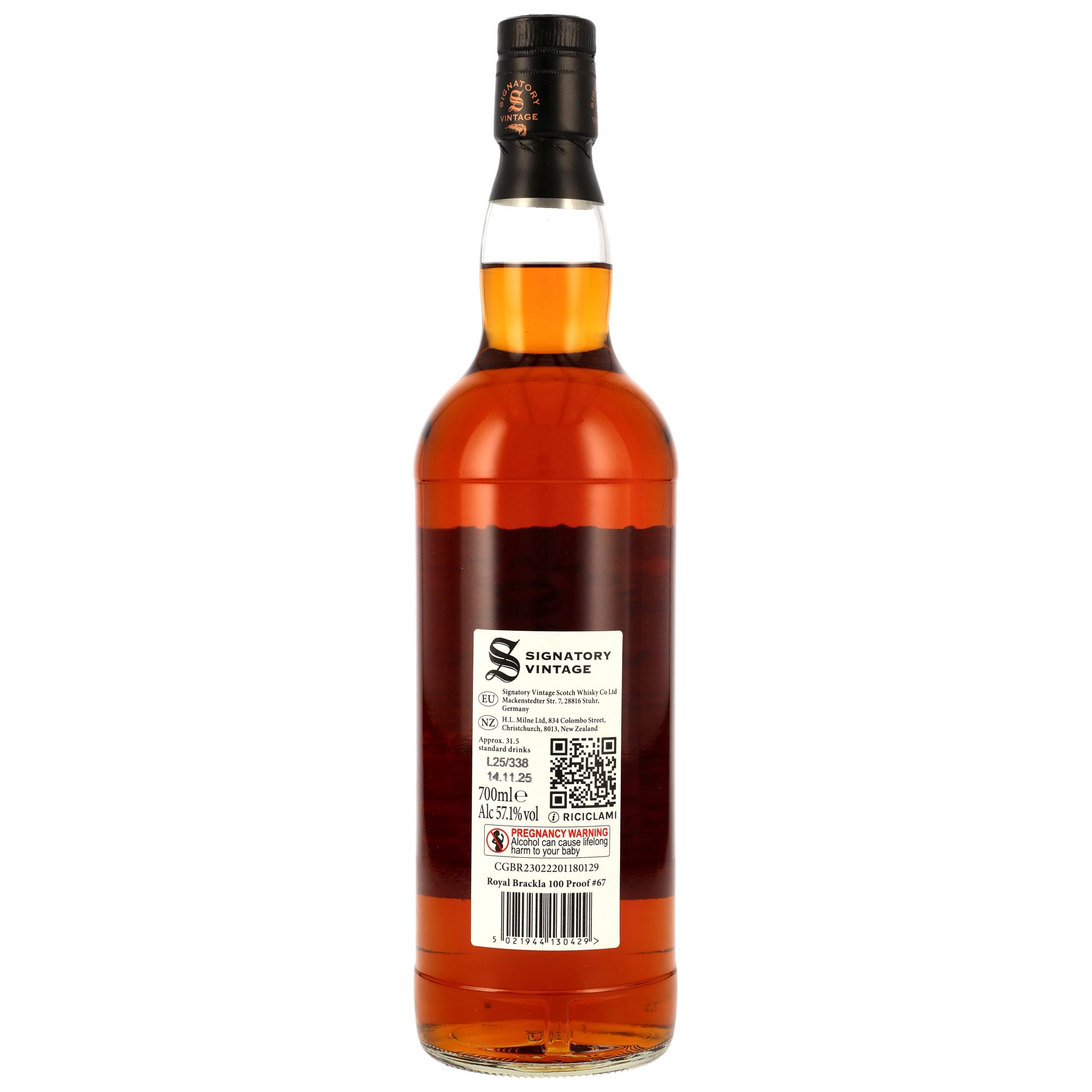 Royal Brackla 2014-2025 / 11 Jahre Signatory 100Proof Edition #67 / 57,1% 0,7l
