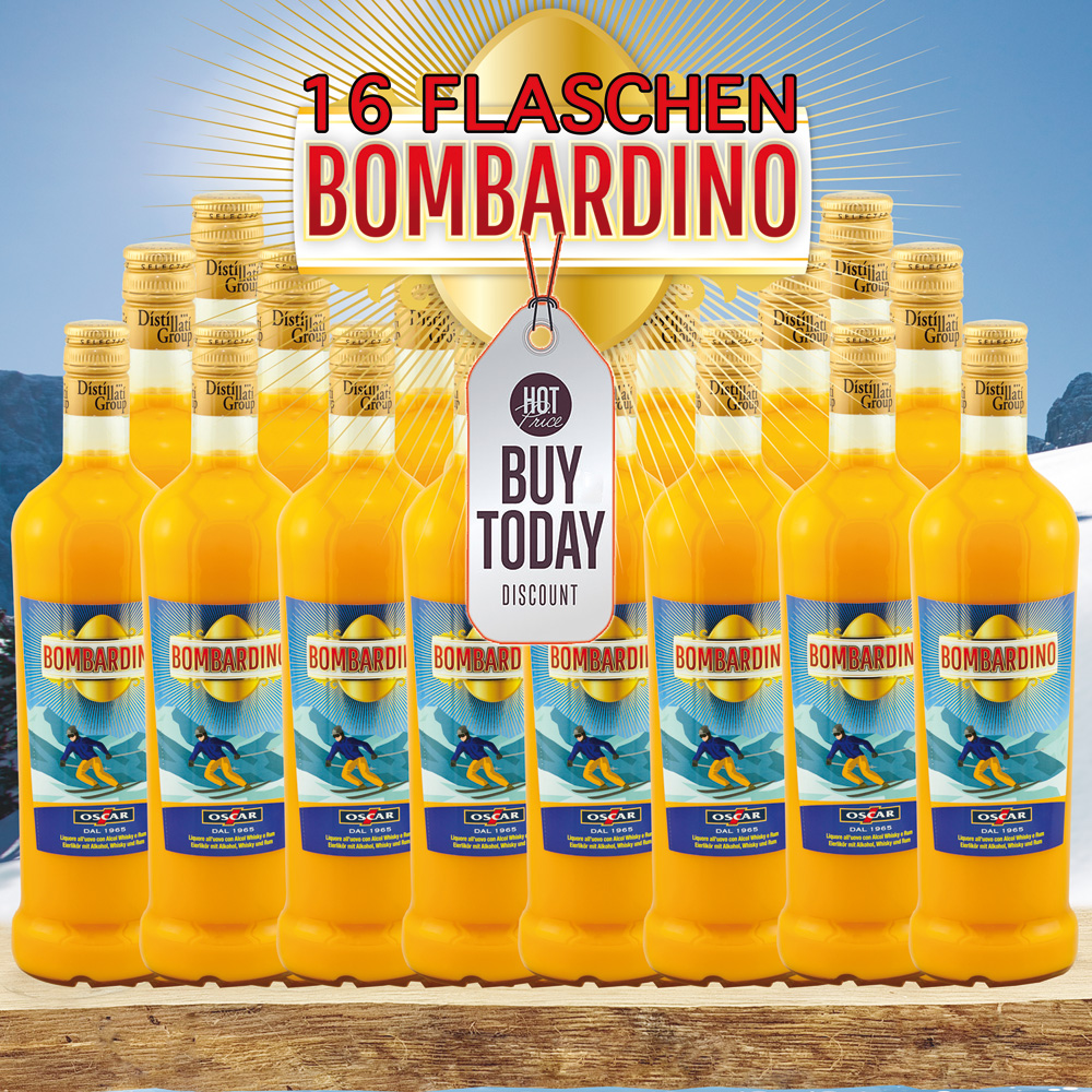 16 x 1,0 ltr. Oscar Bombardino im SPAR SET  