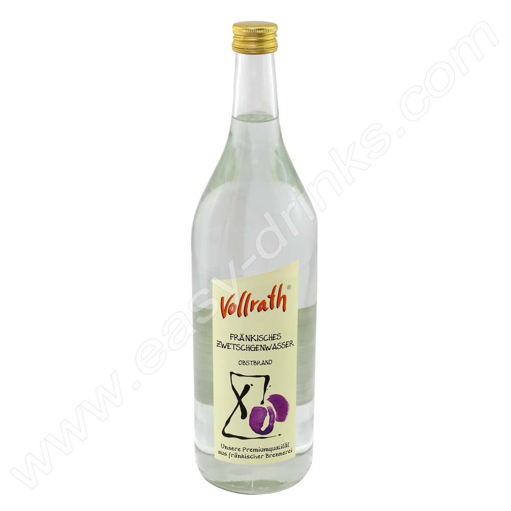 Fränkischers Zwetschgenwasser, 40% Vol. 1,0 ltr.