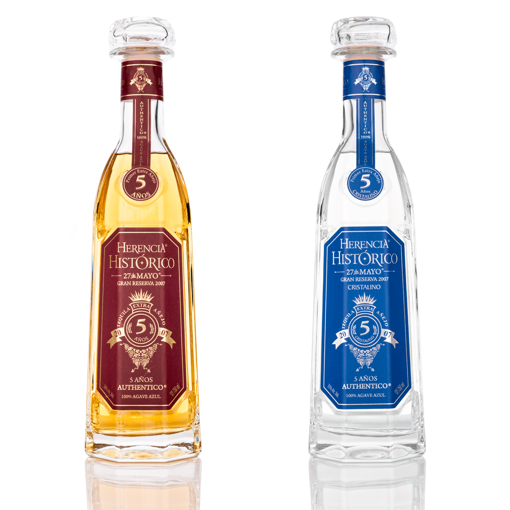 Tequila Set: Herencia Historico ANEJO 5 Jahre 38% & ANEJO Cristallino 5 Jahre 35%, 100% Agave 0,75 l