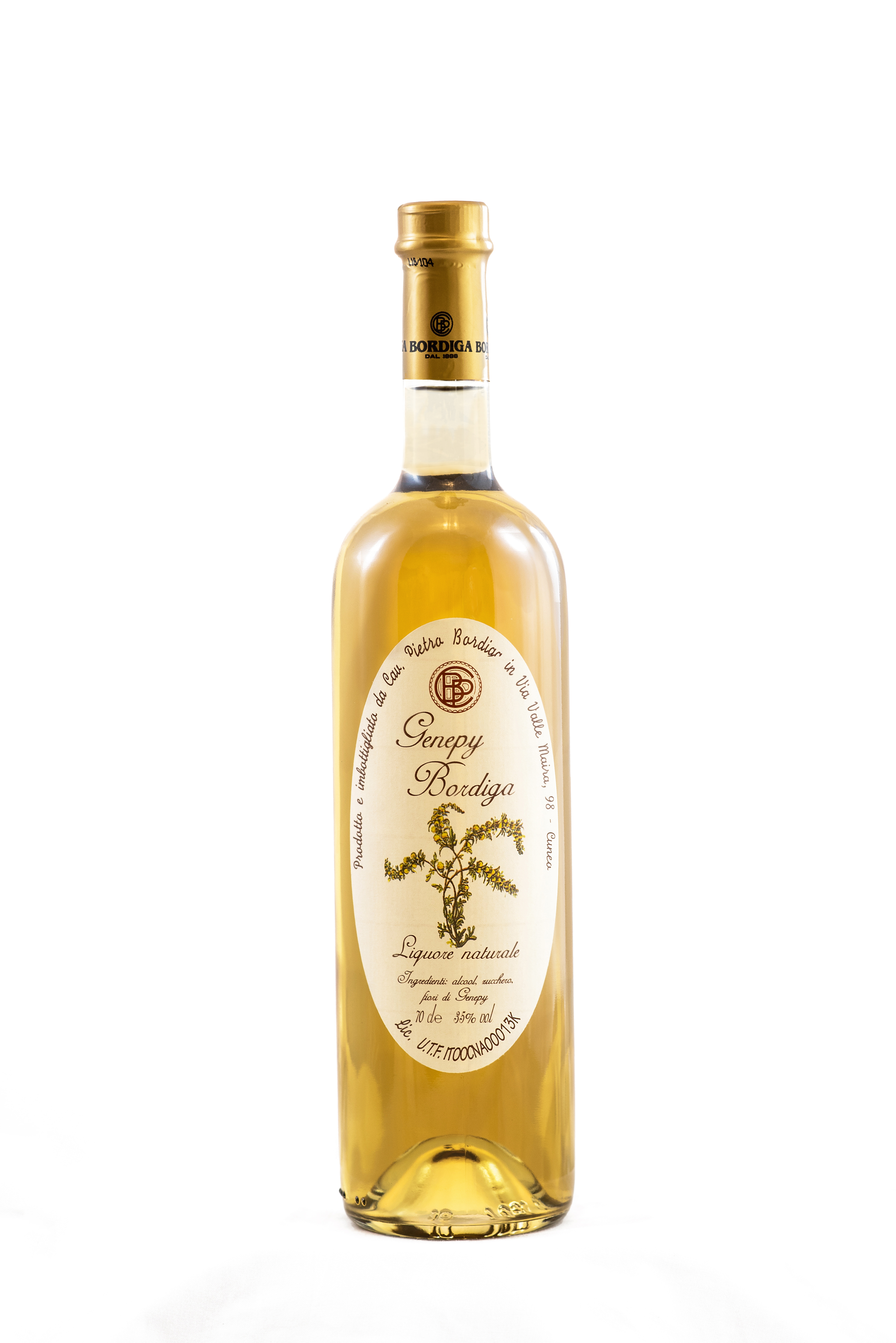 Genepy - Genepi Artemisia Bordiga / 35% Vol. 0,7 ltr. / Kräuterlikör aus Piemont