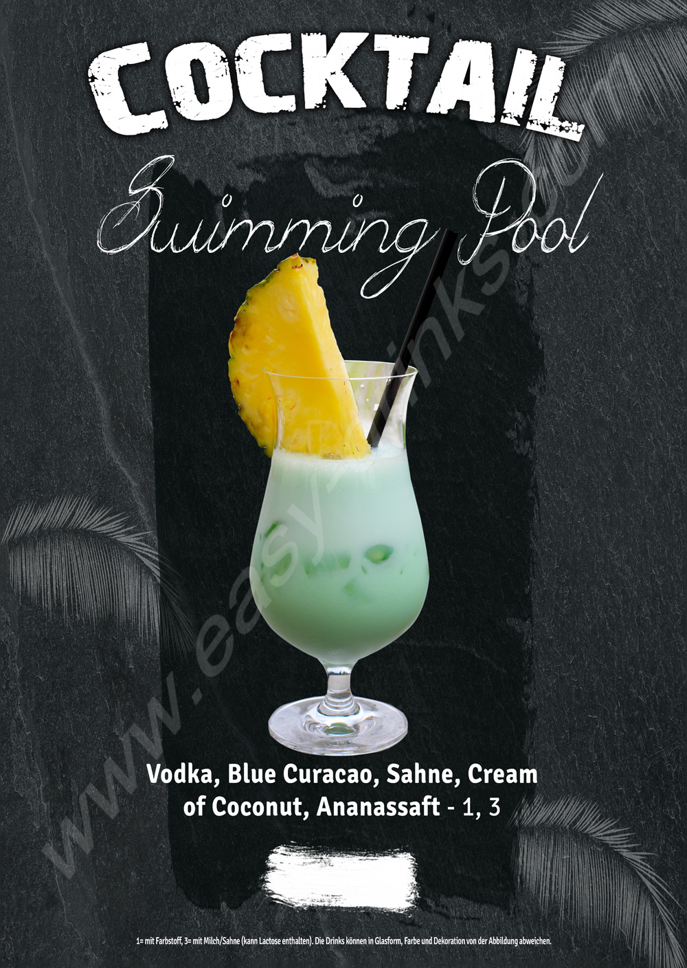 Swimming Pool /Fertigcocktail / 22% Vol. 0,7 ltr. / easy drinks