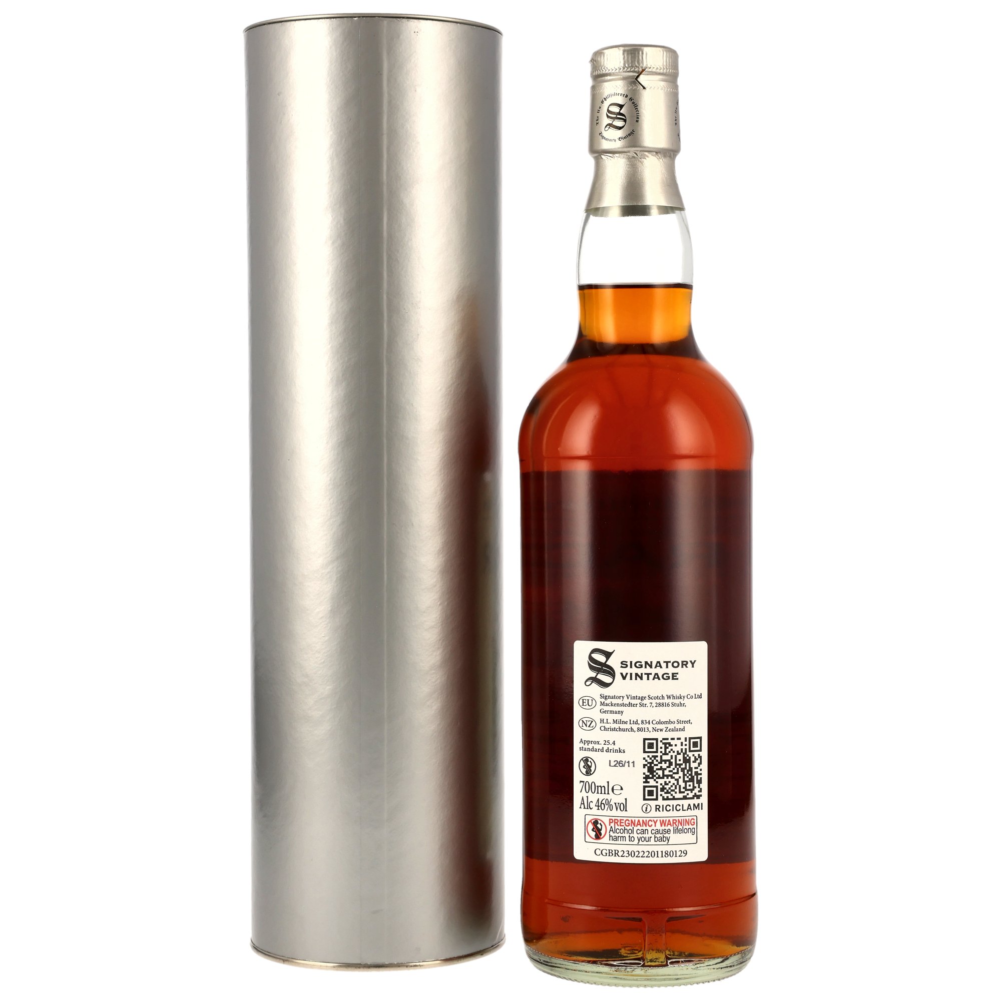 Edradour 10 Jahre (2015-2026) / 1st Fill Oloroso Sherry Butt #315 / 46% 0,7l Signatory Vintage