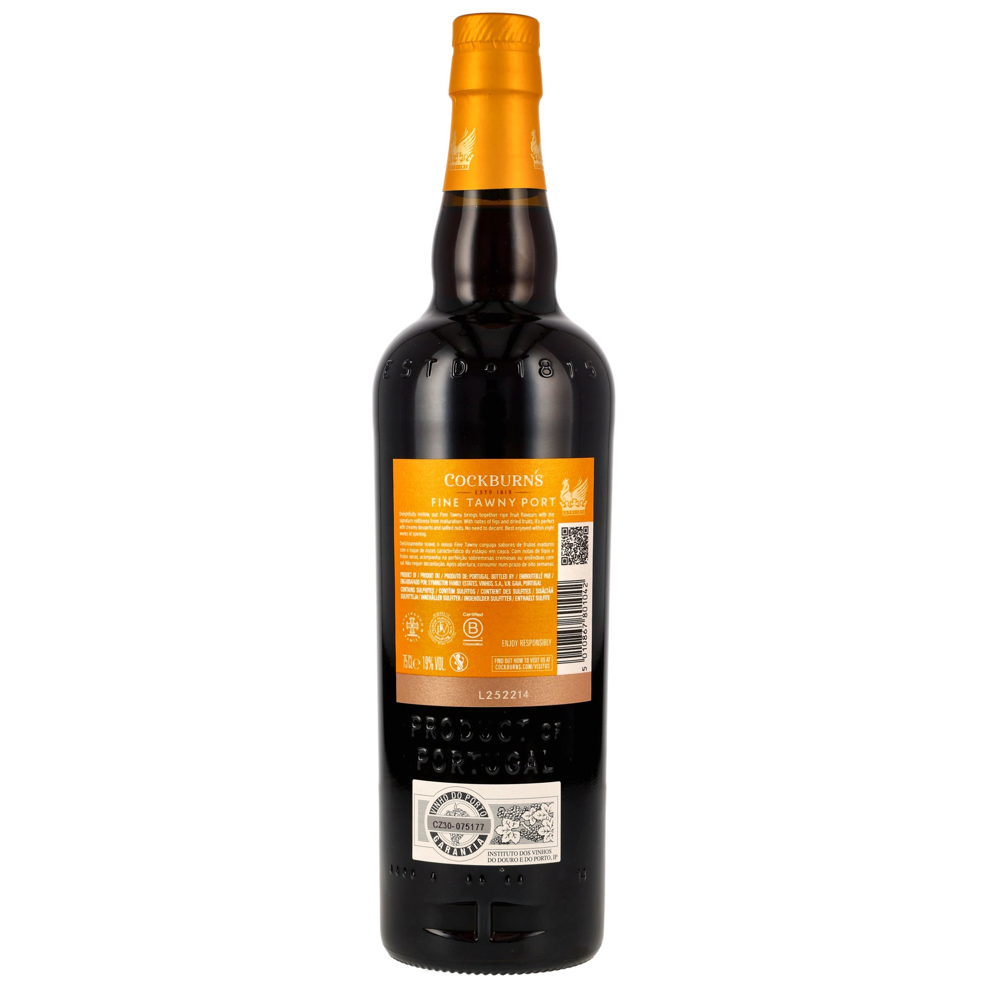 Cockburns Fine Tawny Port / 19% Vol. 0,75l / Portwein aus Portugal