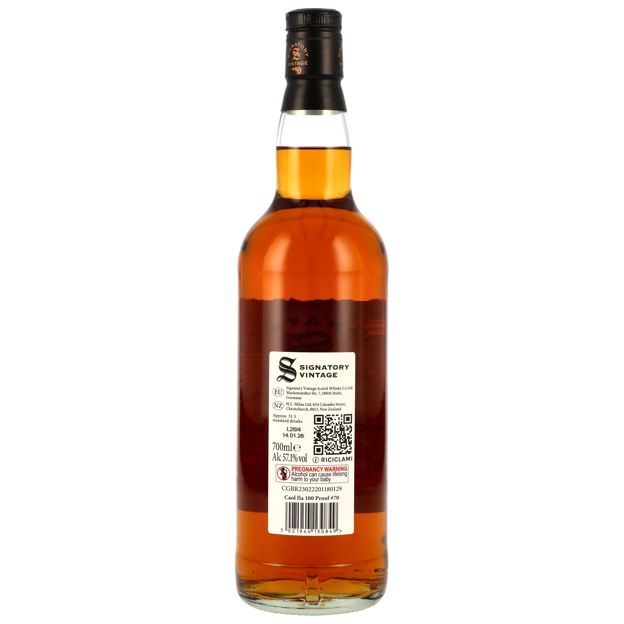 Caol Ila 2012-2026 / 13 Jahre Signatory 100Proof Edition #70 / 57,1% 0,7l 