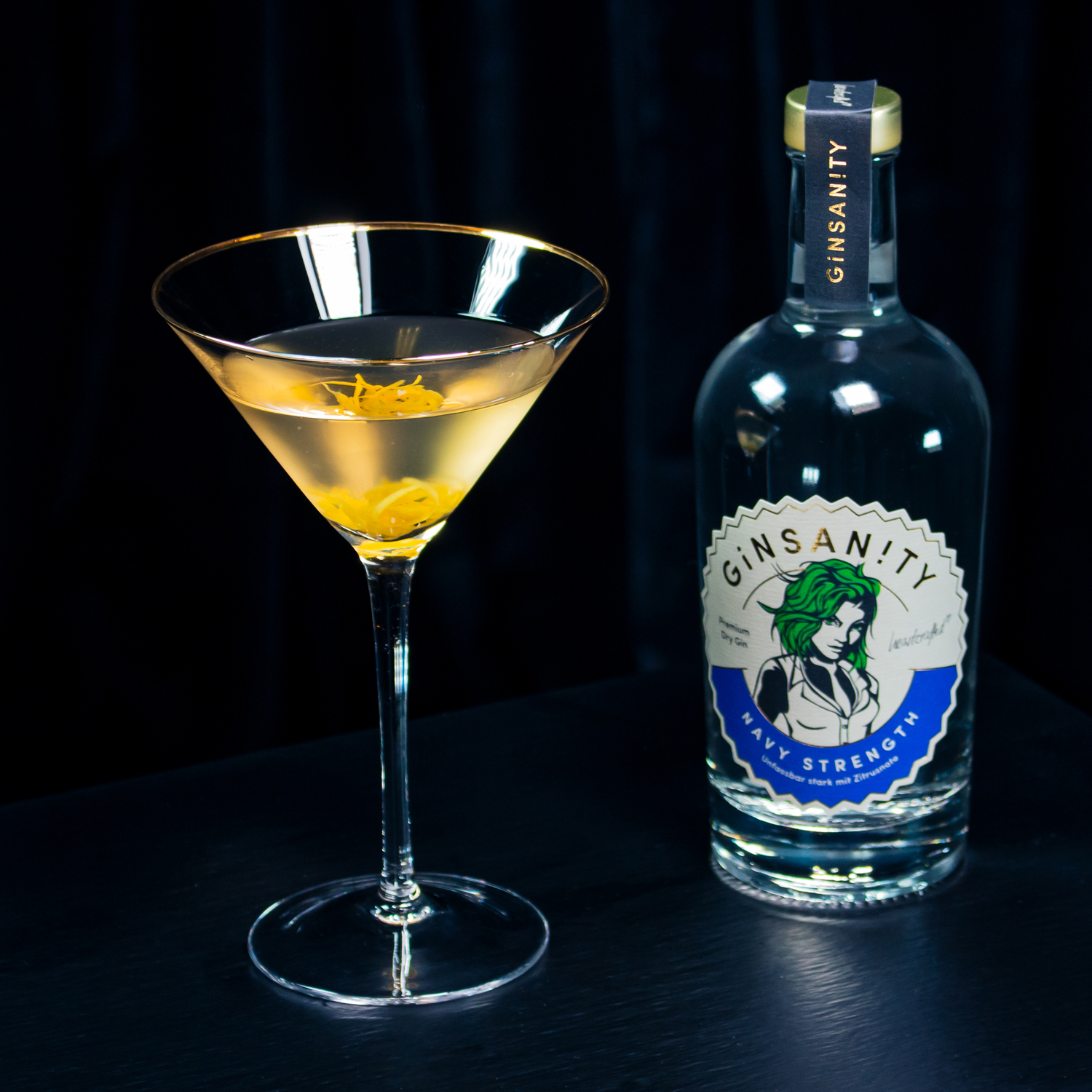 Ginsanity Navy Strength Premium Dry Gin / 58,6% Vol. 0,5 ltr.