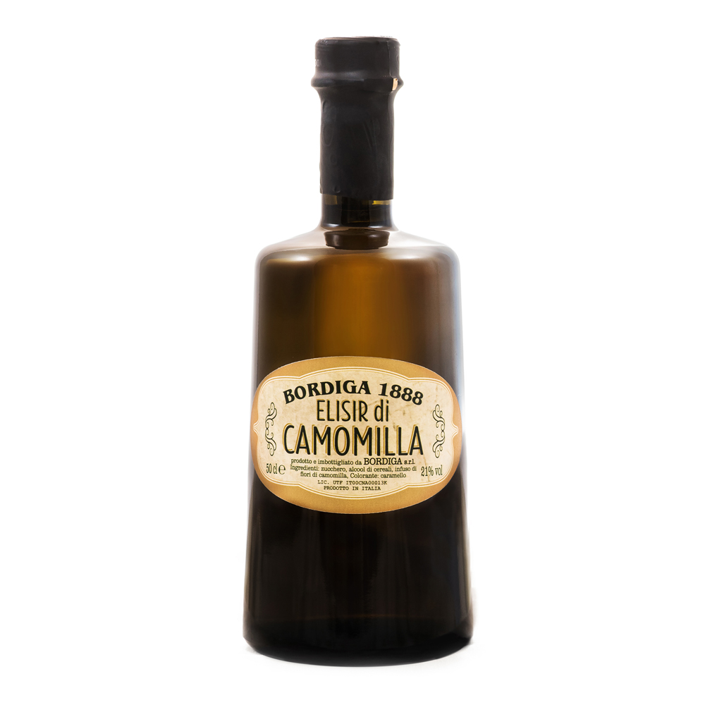 Bordiga Elisir Camomilla Kamille, 21% Vol. 0,5 ltr. Likör aus Italien