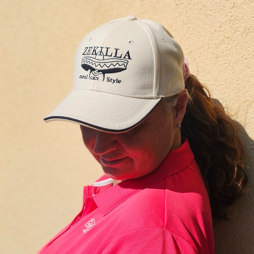 original ZEKILLA Base Cap PILOT / white Cotton / Unisex / verstellbarer Verschluss