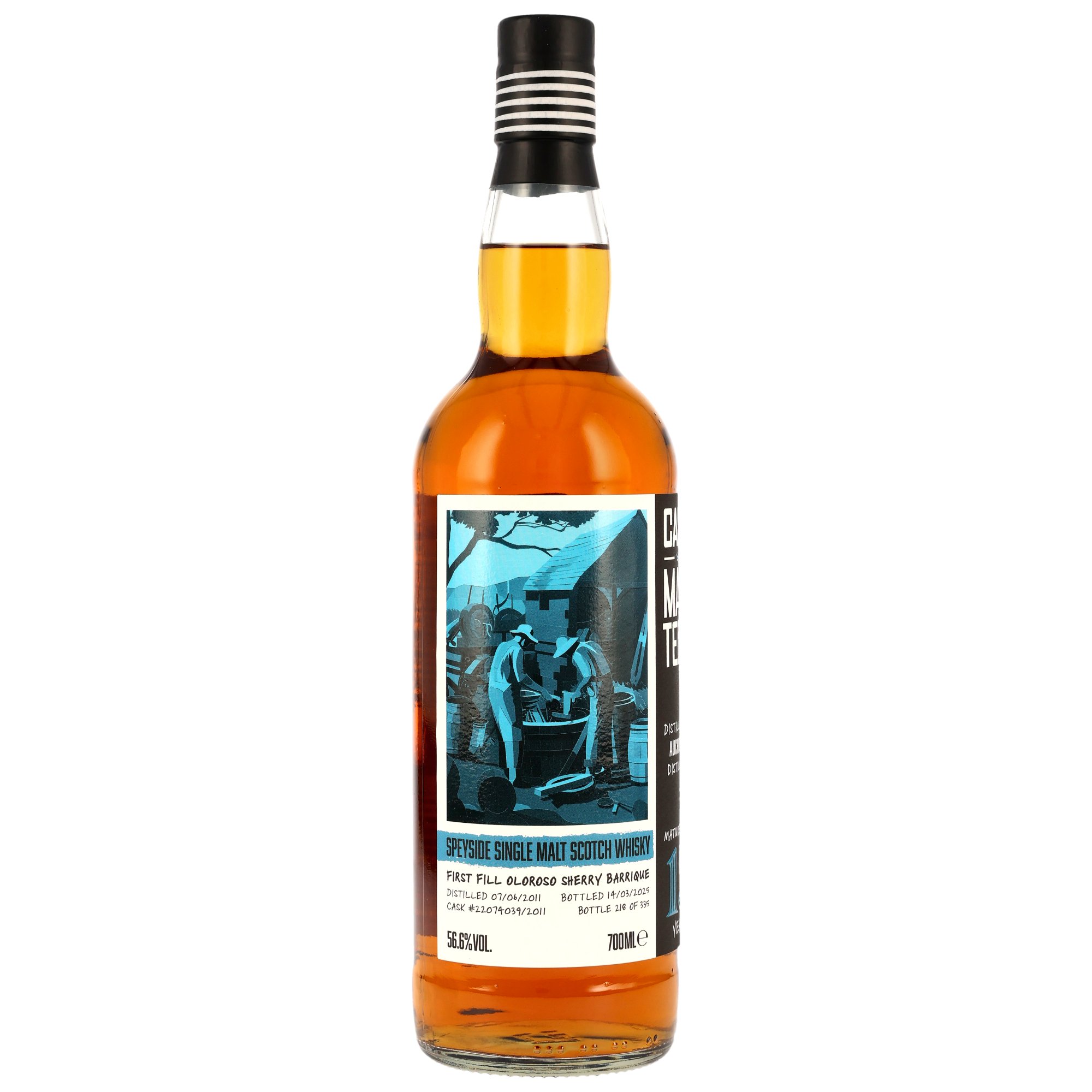 Auchroisk 2011-2025 / 13 Jahre 1st Fill Oloroso Barrique #22074039/2011 Cask Masters / Brave New Spirits / 56,6% 0,7l