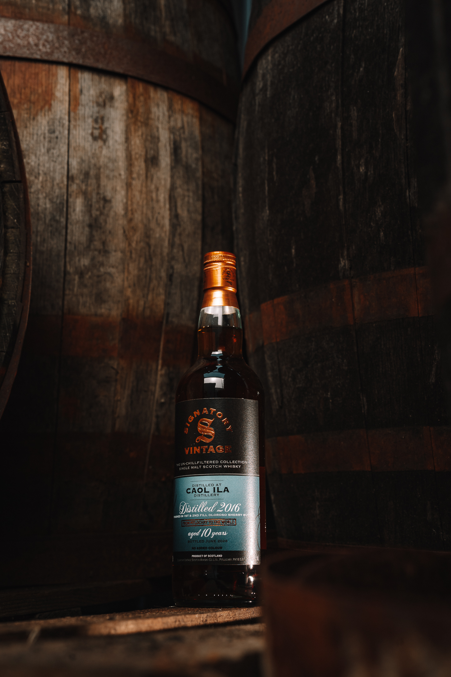 Caol Ila 10 Jahre (2016-2026) / 1st & 2nd Oloroso Fill Sherry Butt / 46% 0,7l Signatory Vintage