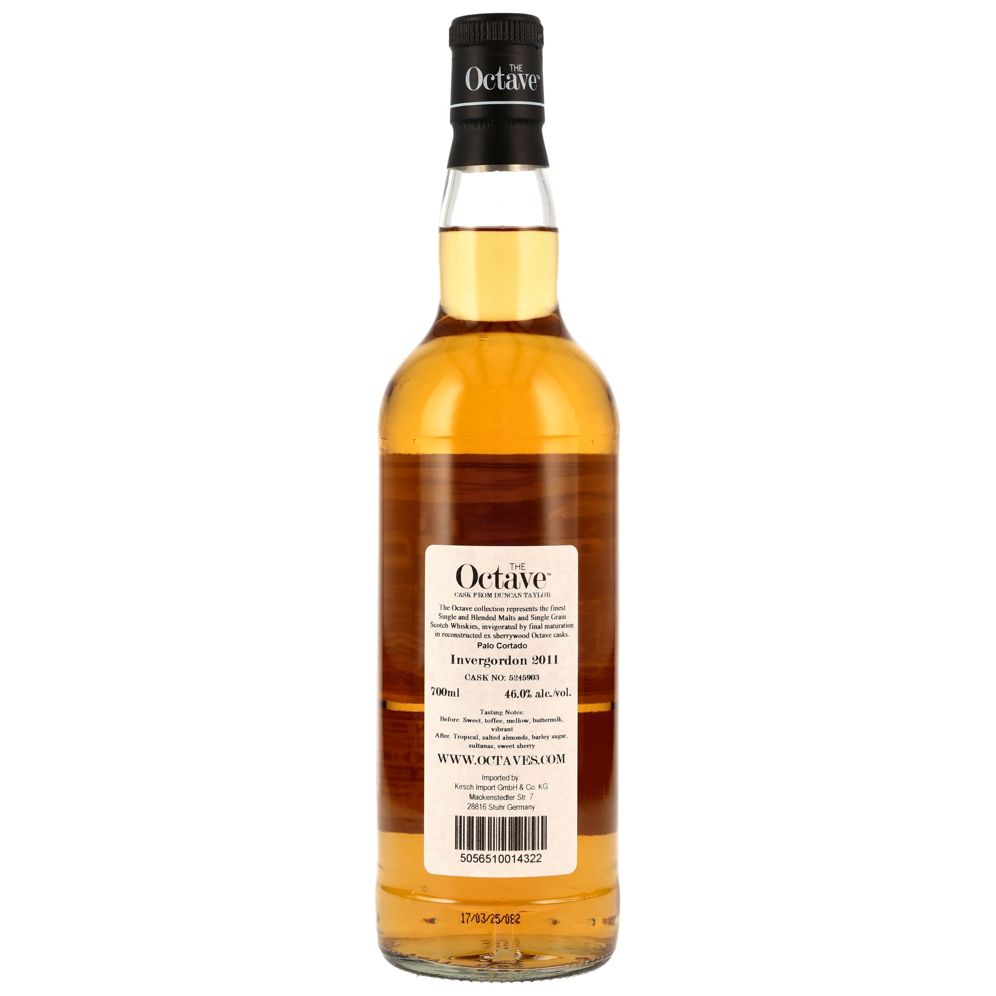 Invergordon 2011-25 / 13 Jahre Single Grain Scotch / #5245903 Octave Duncan Taylor / 46% 0,7l 