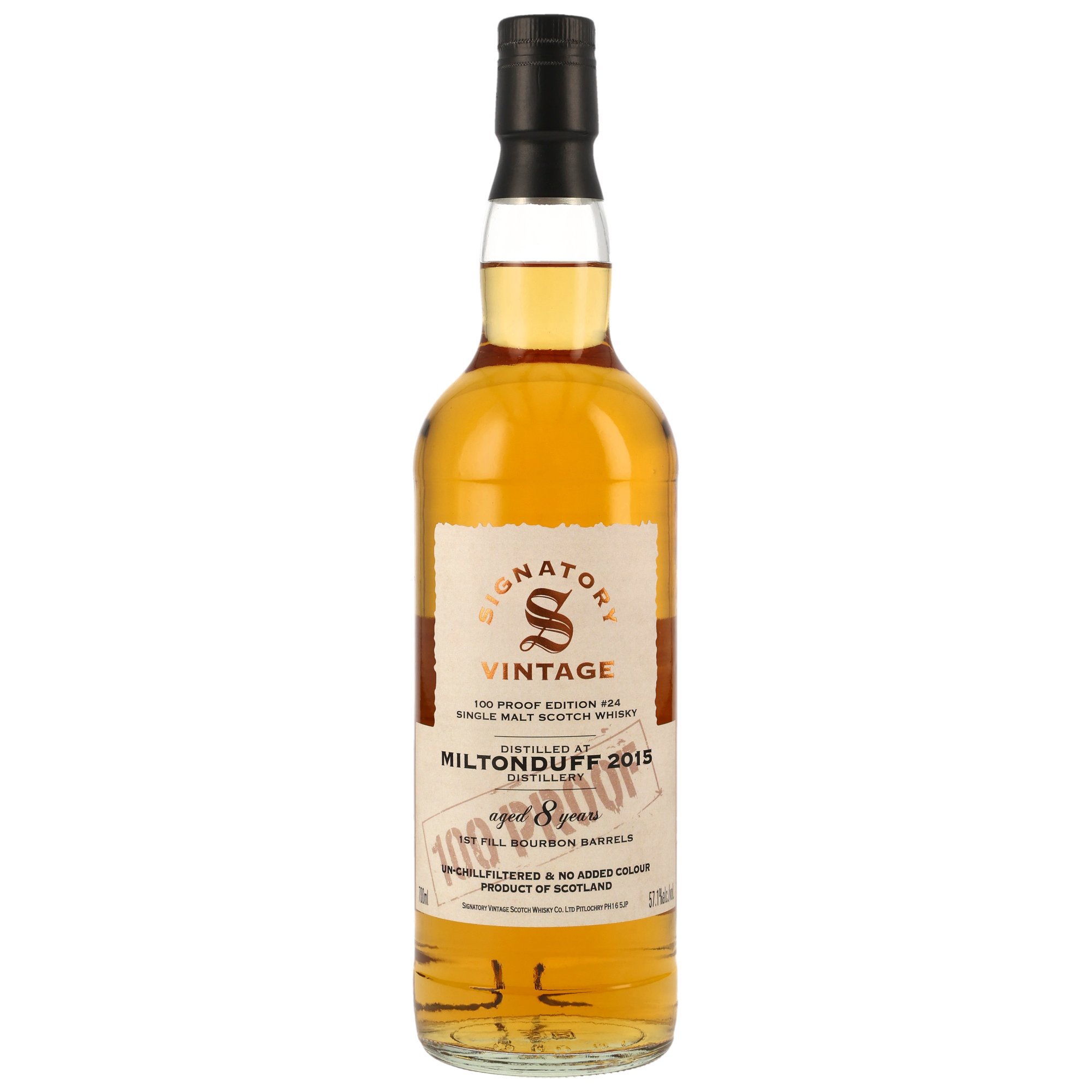  Miltonduff 2015-2024 / 8 Jahre / Signatory 100 PROOF Edition #24 / 57,1% 0,7l