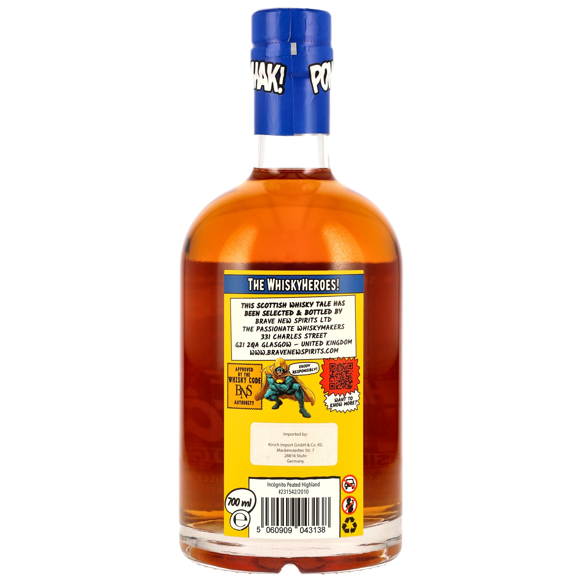 Peated Highland 15 Jahre / The Mask of El Peaton / Brave New Spirits / 50,9% 0,7l / Whisky Heroes