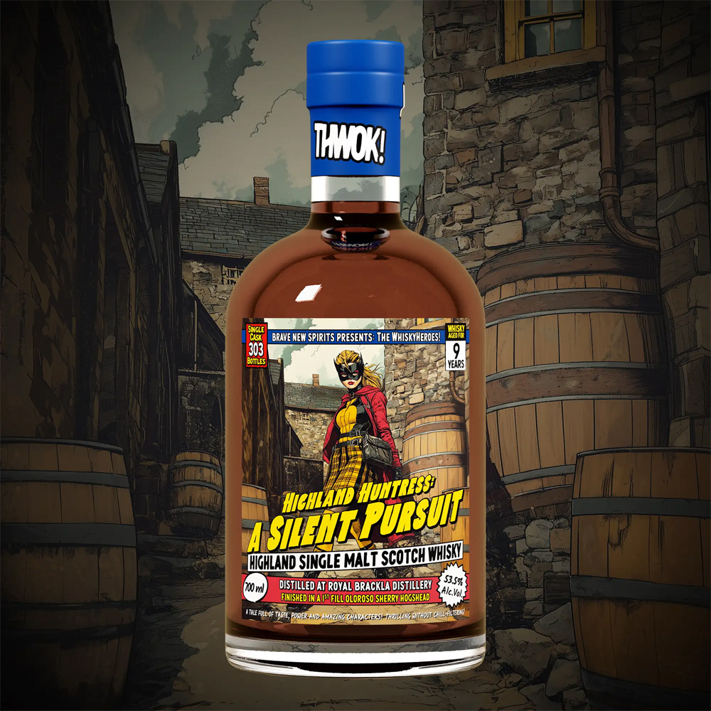 Royal Brackla 9Jahre / Highland Huntress A Silent Pursuit / Brave New Spirits / 53,5% 0,7l / Whisky Heroes