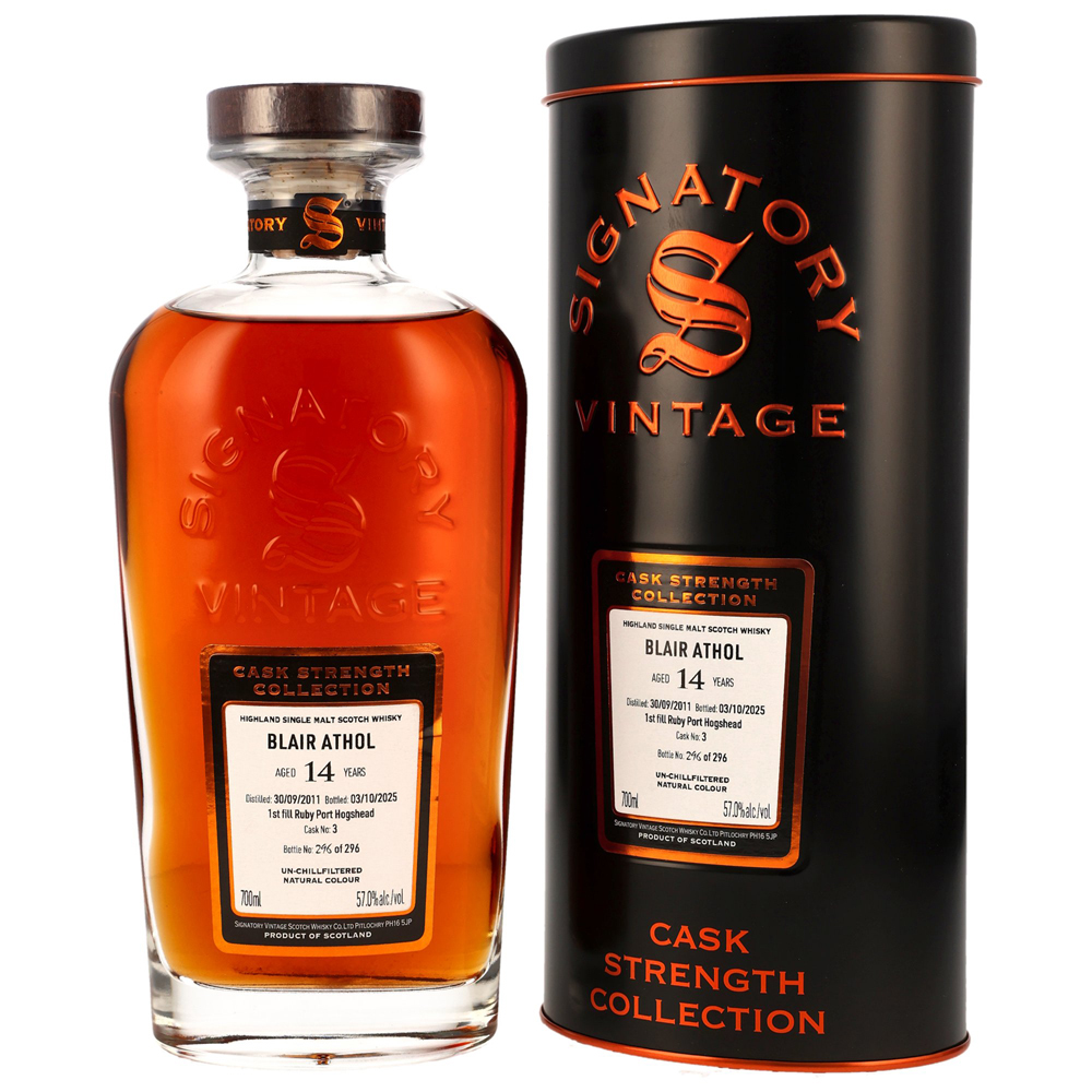 Blair Athol 2011-2025 / 14 Jahre 1st Fill Ruby Port Hogshead #3 Cask Strength Collection / 57% 0,7l Highland Single Malt  