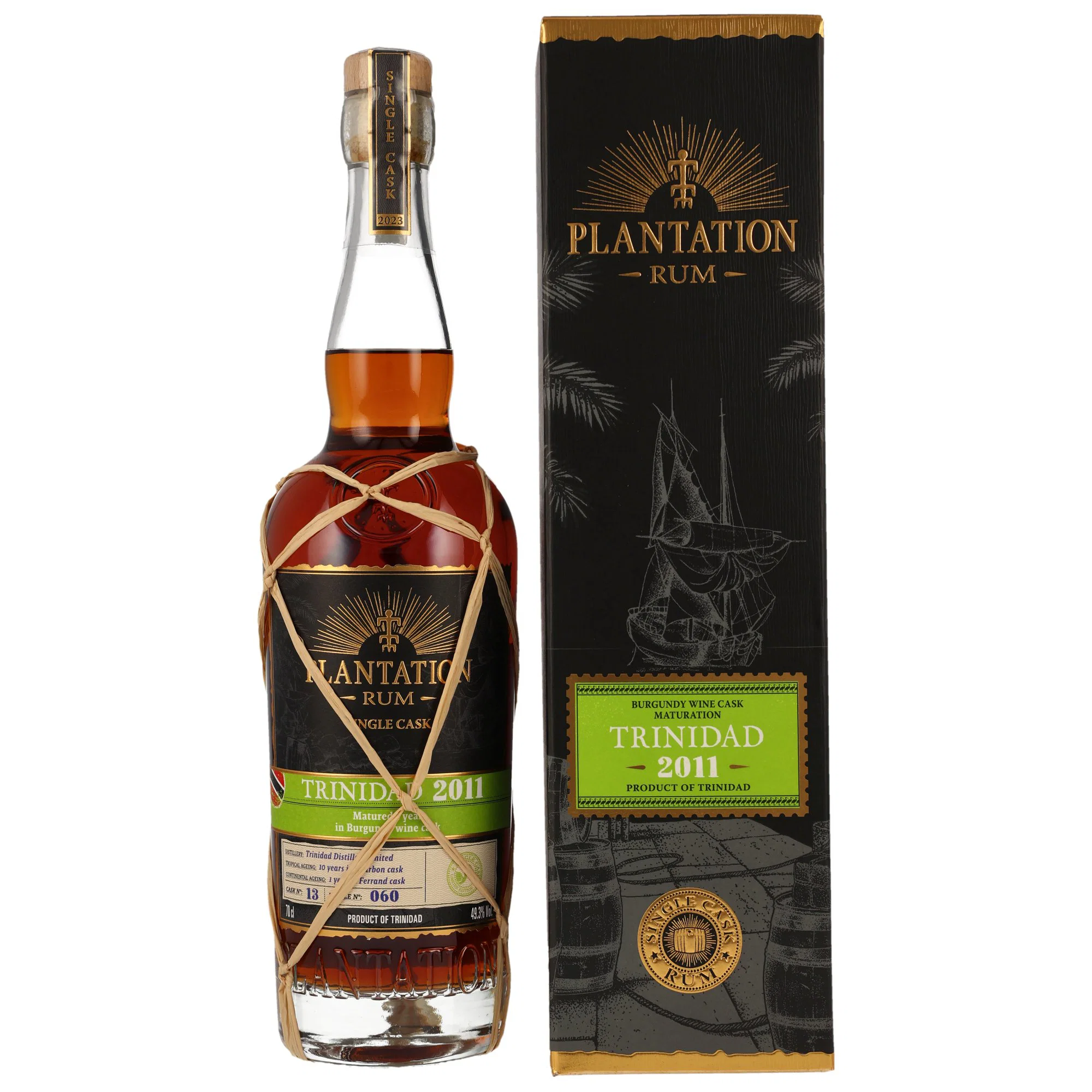 Plantation Rum Trinidad 2011-2023 / Single Cask #13 / 49,3% Vol. 0,7l / Burgunder Weinfass Finish 