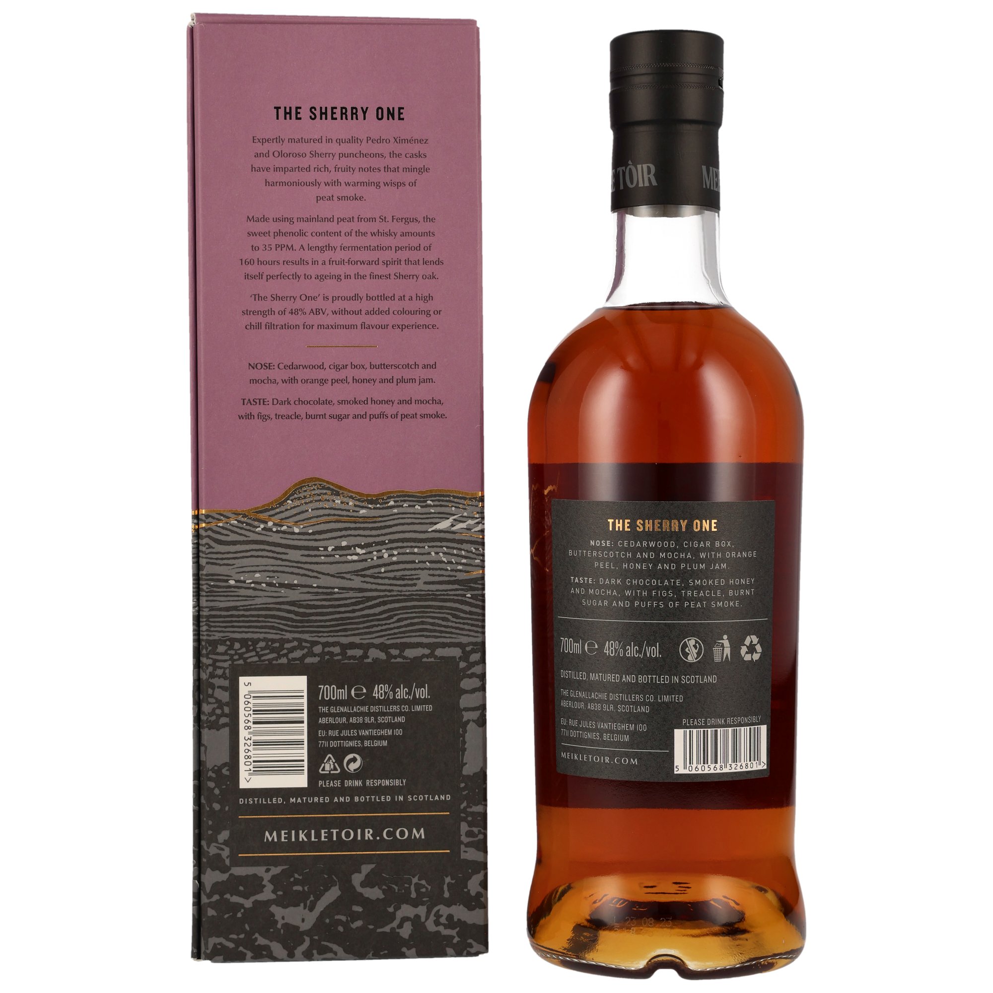 Meikle Toir 5 y.o. The Sherry One - Heavily Peated GlenAllachie / 48% 0,7l 