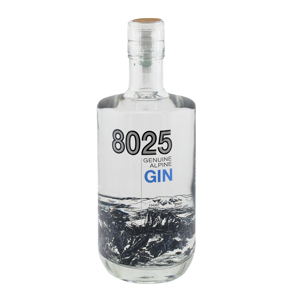 Villa Laviosa 8025 Genuine Alpine Gin / 40% Vol. 0,5 ltr. / Geschenkkarton
