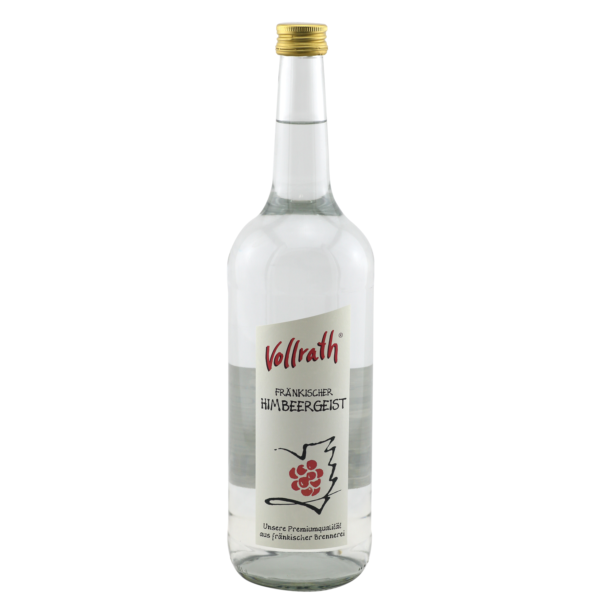 Fränkischer Himbeergeist, 40% Vol. 1,0 ltr. Vollrath Nürnberg