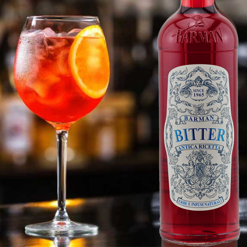 Barman Bitter / 25% Vol. 1,0 ltr. / Italienischer roter Bitterlikör
