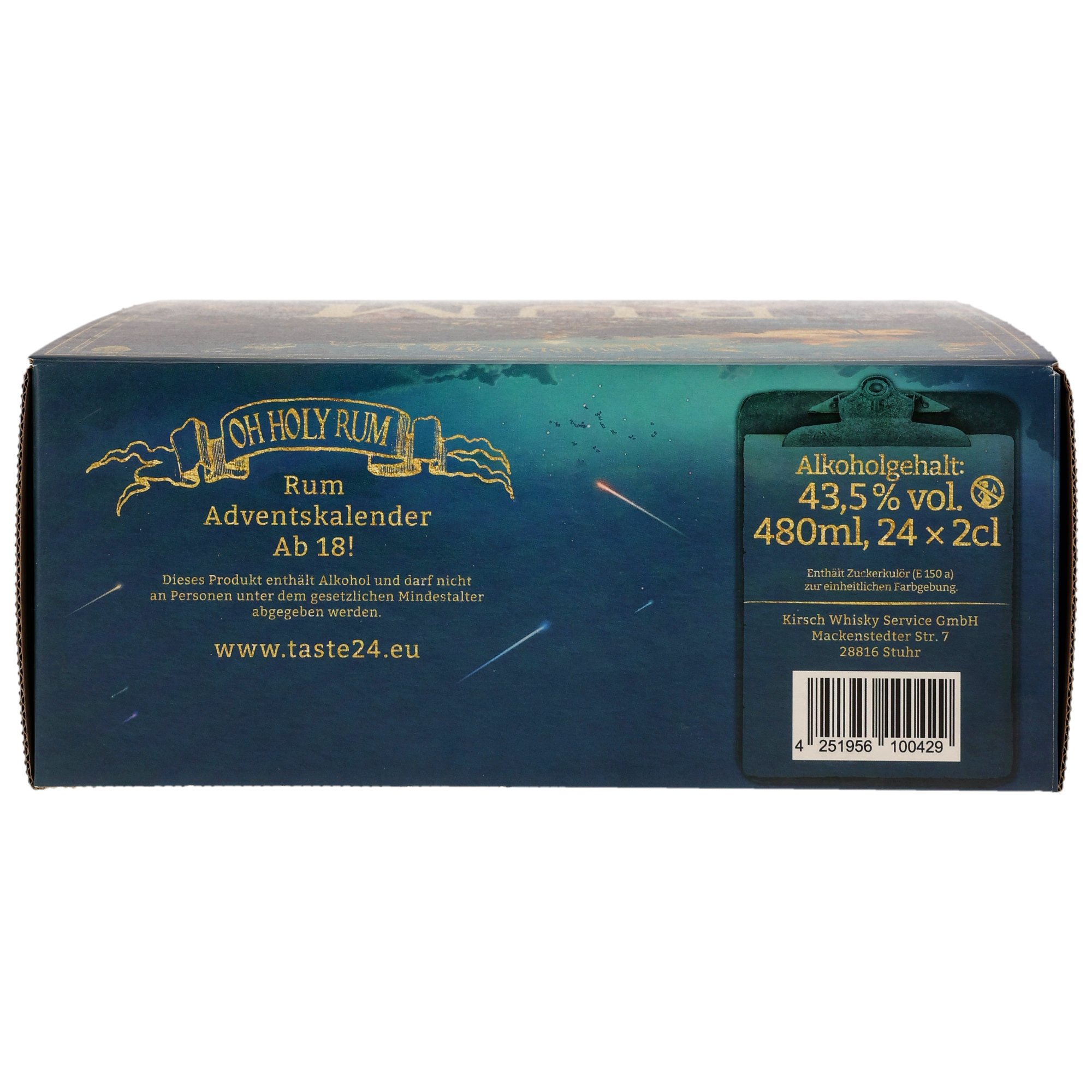 Rum Adventskalender 2024 / 43,5% Vol. / 24 x 20 ml. / incl. Tasting Glas 