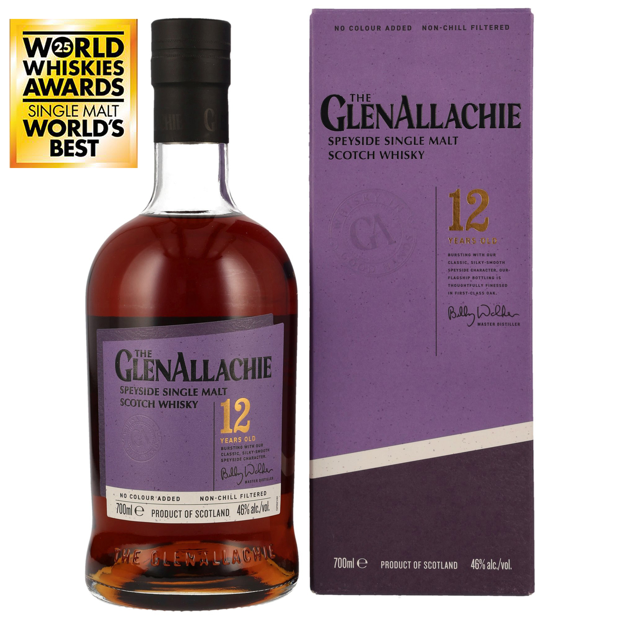 GlenAllachie 12 Jahre / 46% 0,7 ltr. / Speyside Single Malt Scotch Whisky 