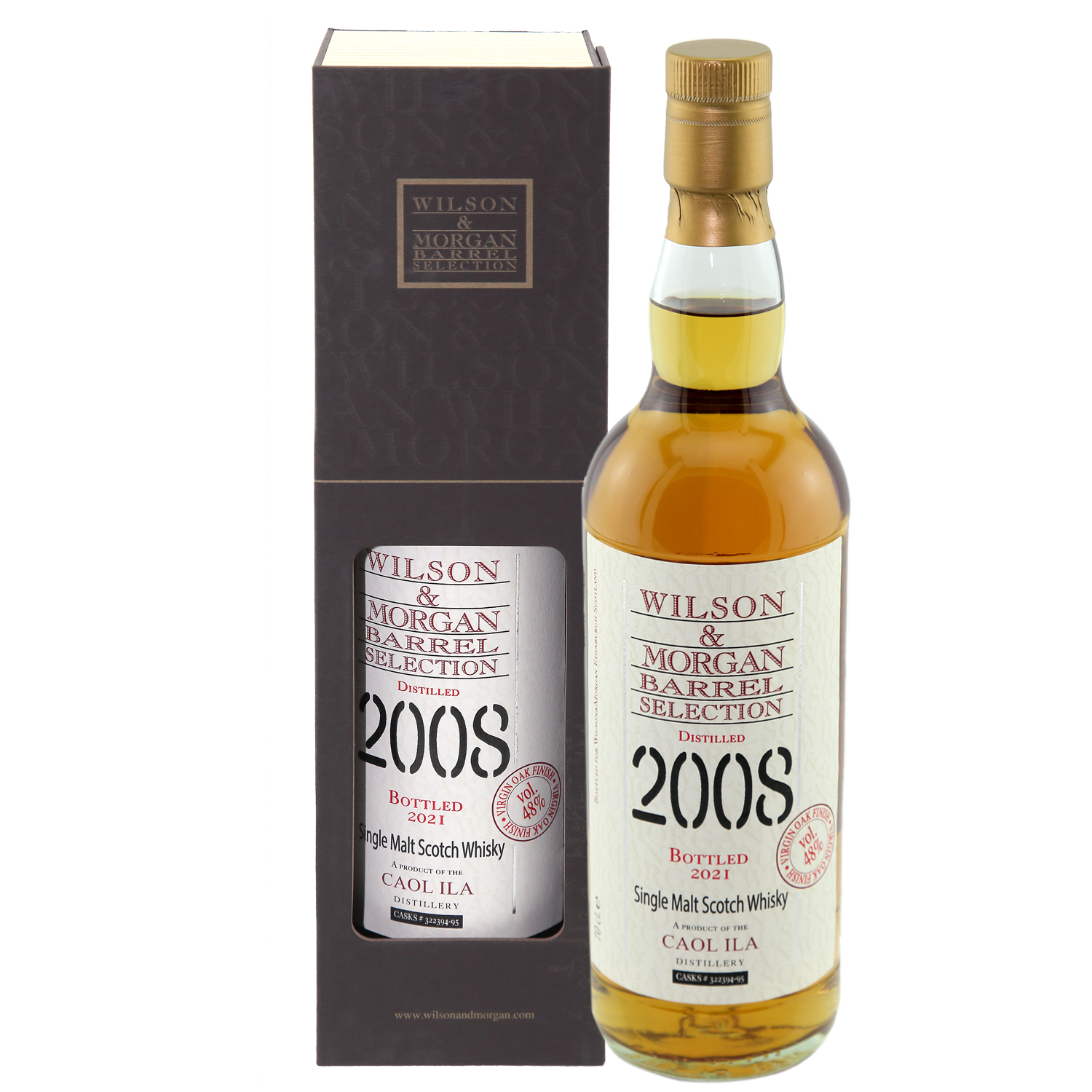 Caol Ila Whisky 13 Jahre (2008-21) Virgin Oak, 48% 0,7 ltr. Wilson Morgan