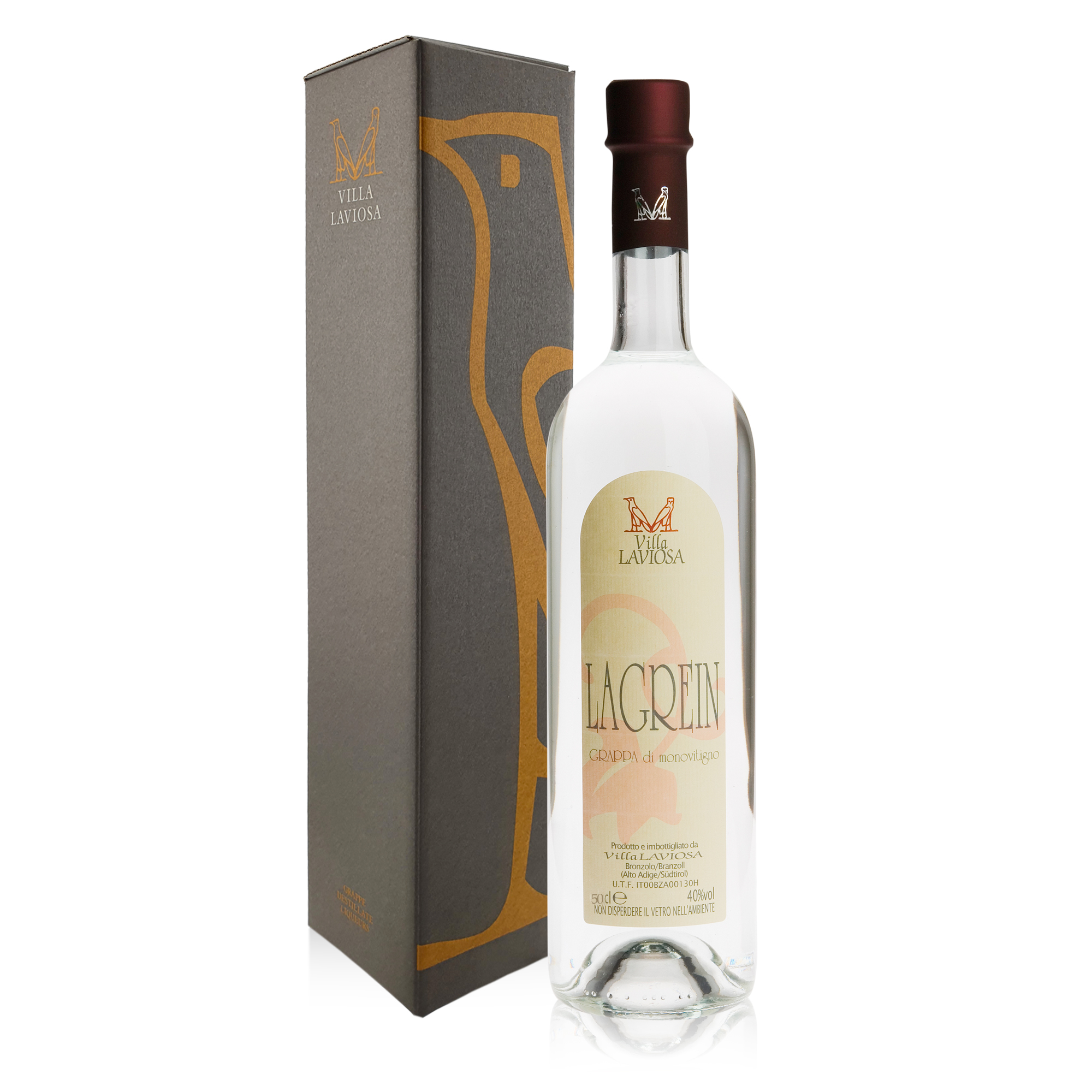 Villa Laviosa Grappa Lagrein 40% Vol. 0,5 ltr.