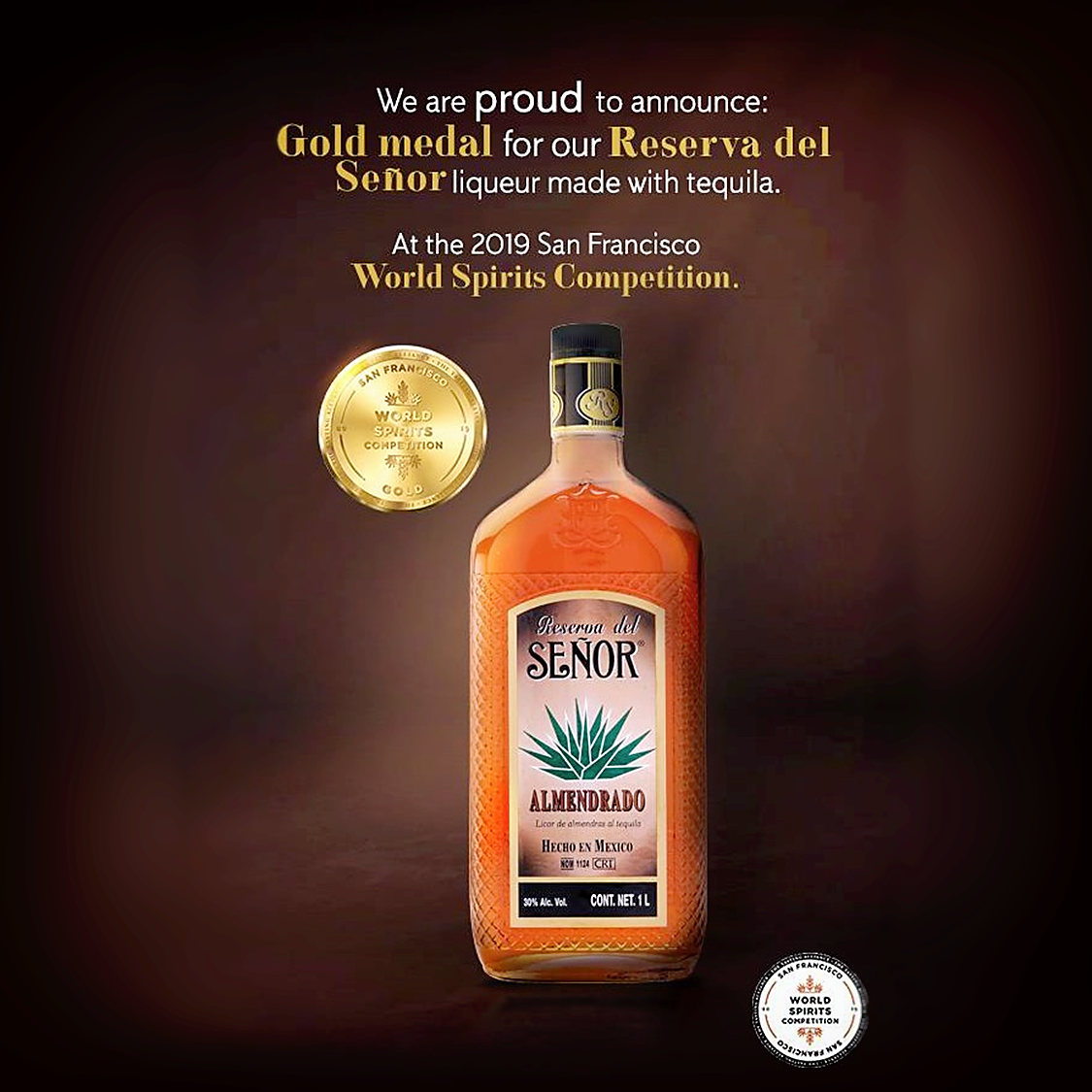 Sombrero  / Tequila Mandel Likör / 20% Vol. 0,7 ltr. / Licor de Almendra al Tequila