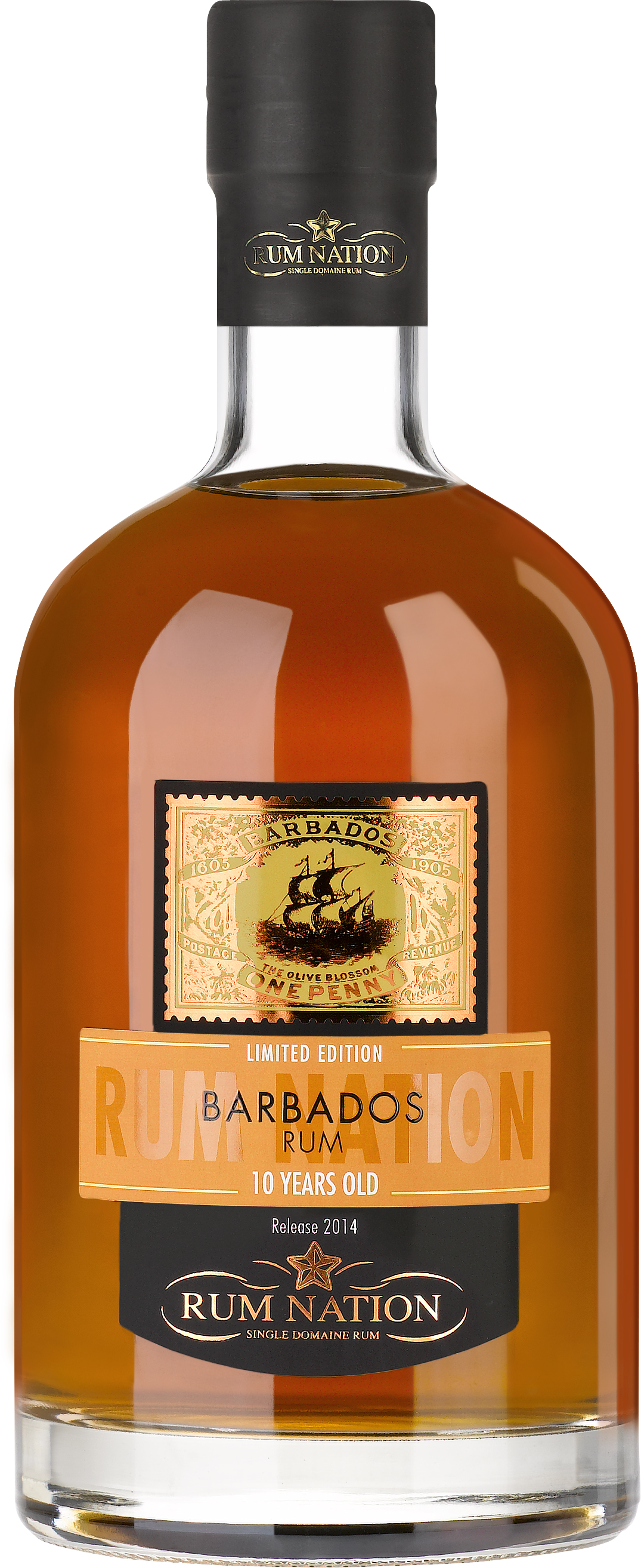 Rum Nation Barbados Rum 10 Jahre 40% Vol. 0,7l in Geschenkpackung