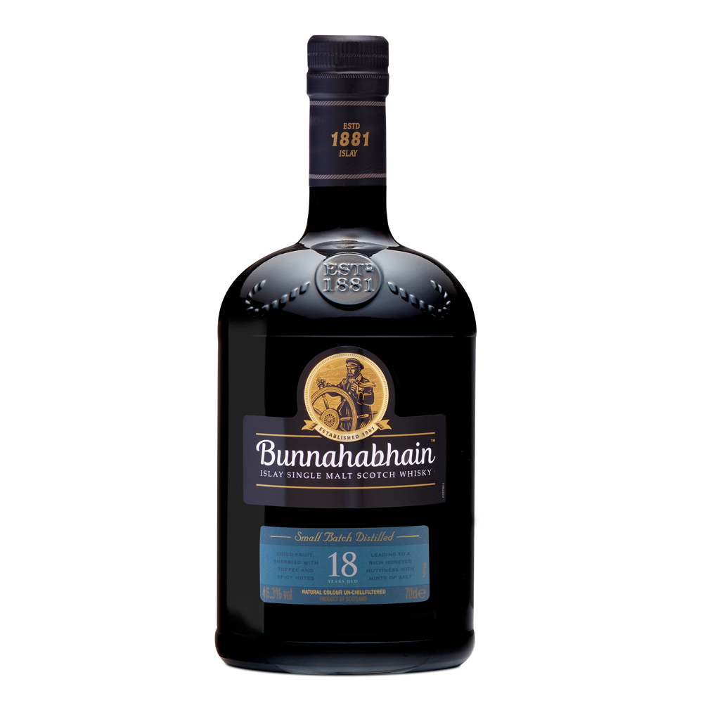 Bunnahabhain 18 Jahre / Small Batch Distilled / 46,3% 0,7l / Islay Single Malt  