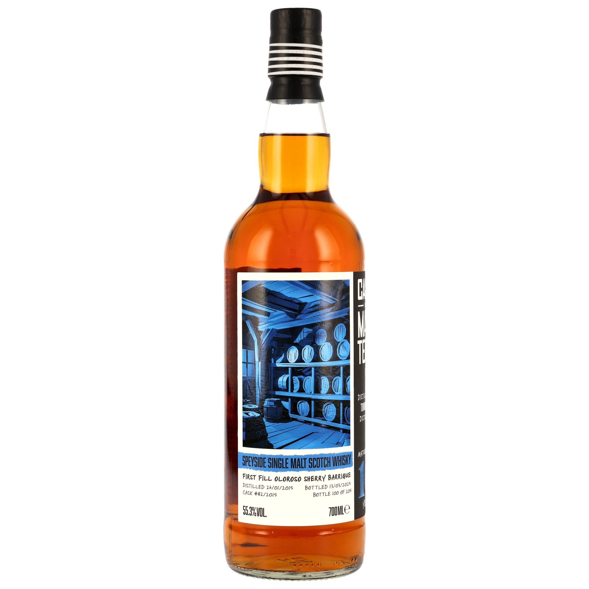 Tomintoul 2015-2025 / 10 Jahre 1st Fill Oloroso Sherry Cask #82/2015 Cask Masters / Brave New Spirits / 55,3% 0,7l
