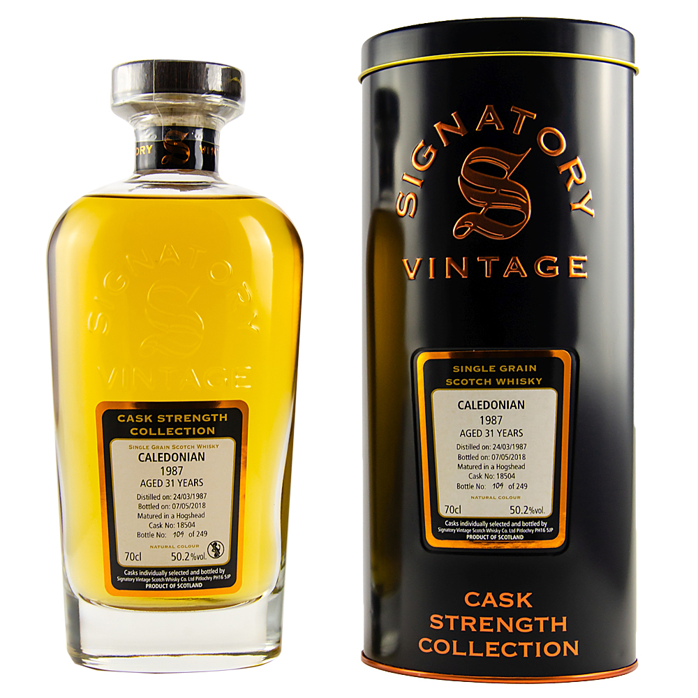 Caledonian 31 Jahre (1987-2018) Cask #18504, 50,2% 0,7 ltr. Signatory Vintage Single Grain
