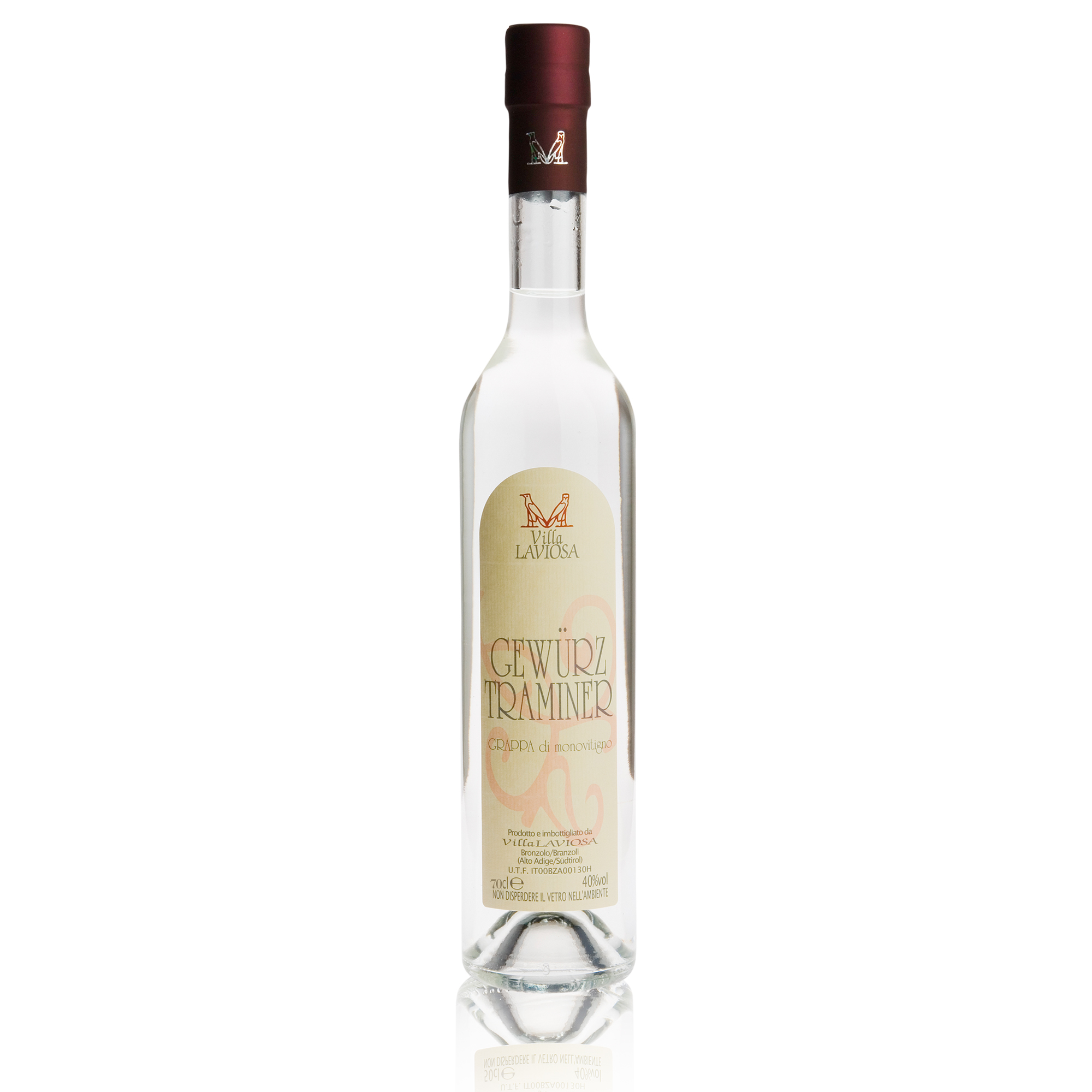 Villa Laviosa Grappa Gewürztraminer, 40% Vol. 0,7 ltr.