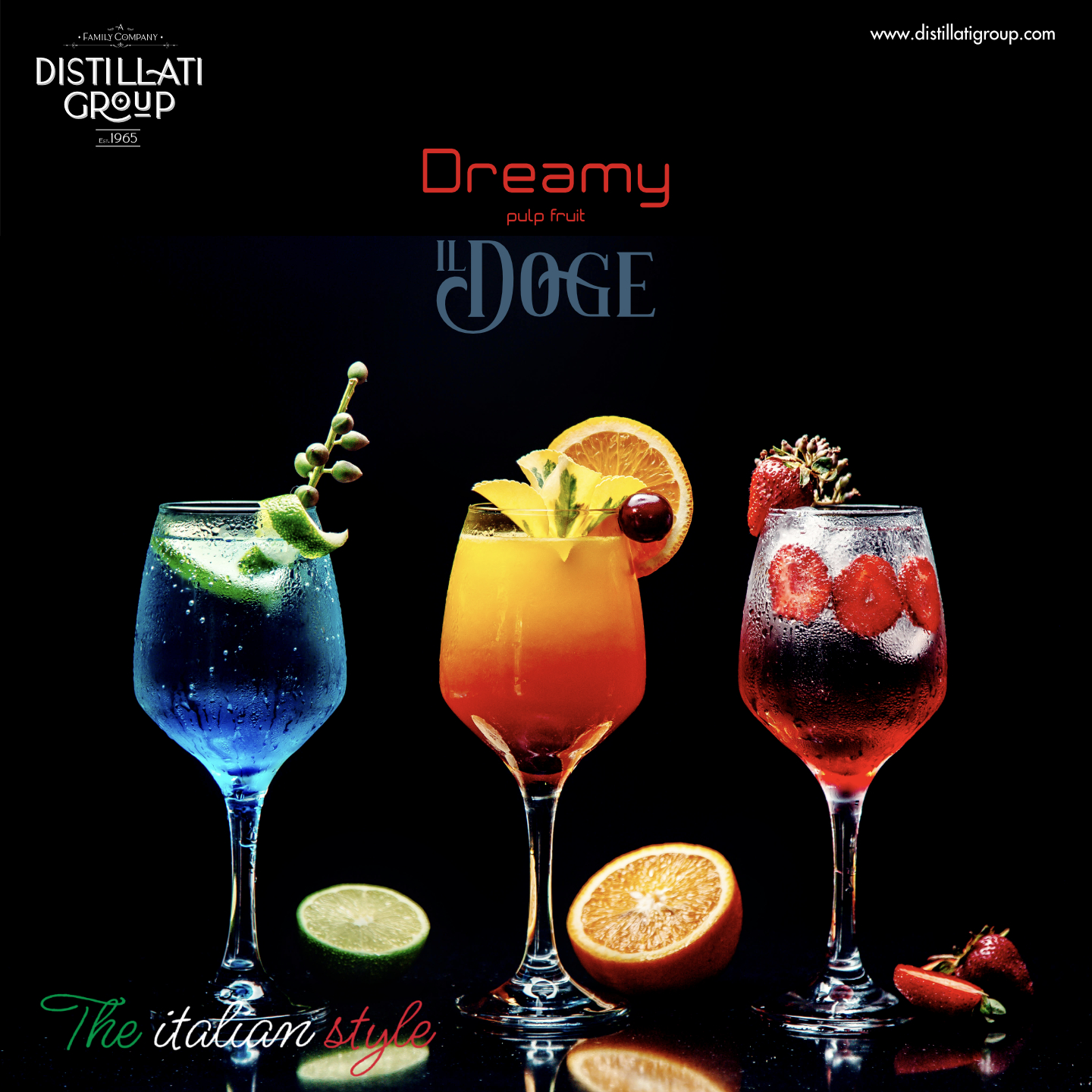 Il Doge Sirup Blue Curacao / 0,7 ltr. Alkoholfrei / Glutenfrei / Halal