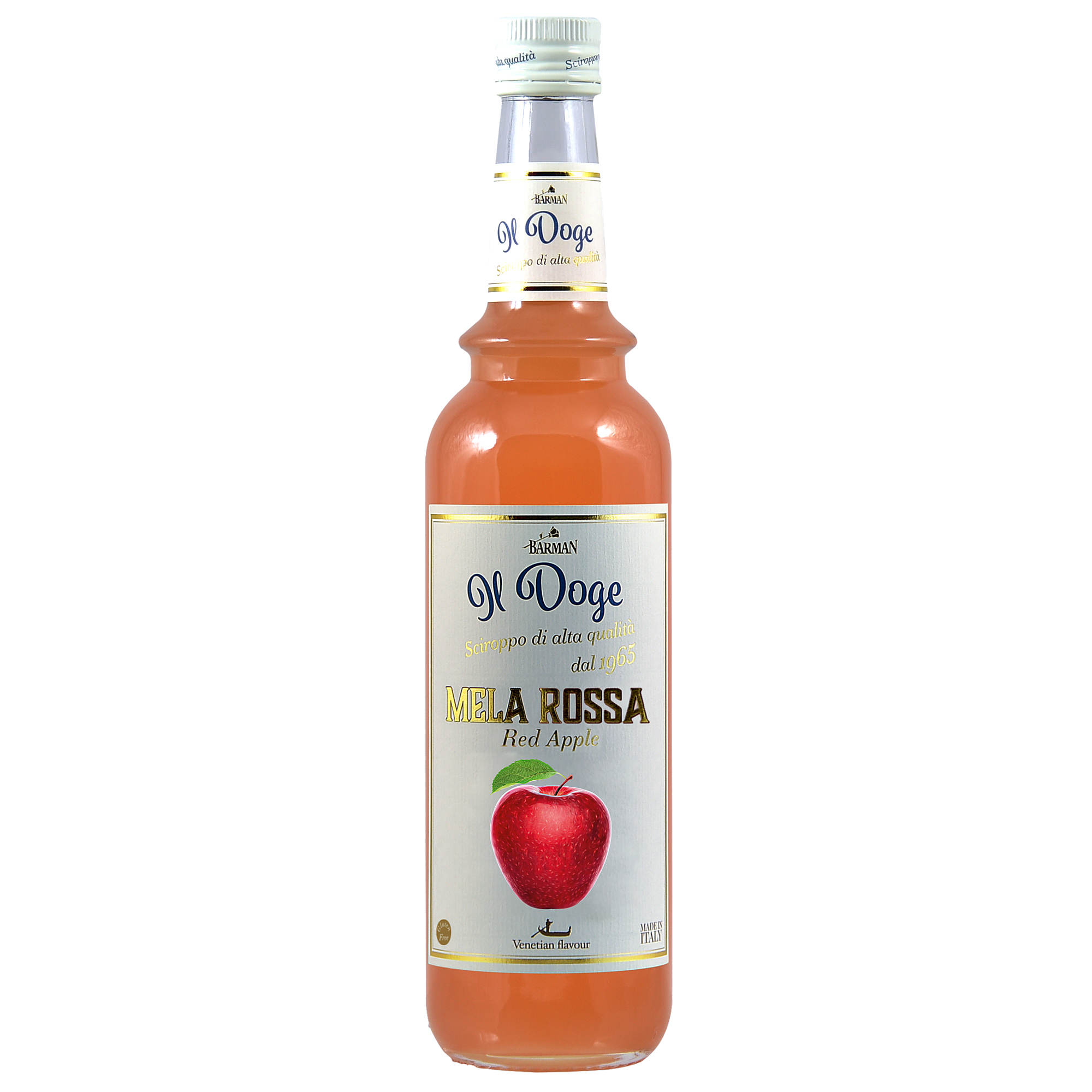 Il Doge Sirup Roter Apfel - Red Apple / 0,7 ltr. Alkoholfrei / Glutenfrei / Halal