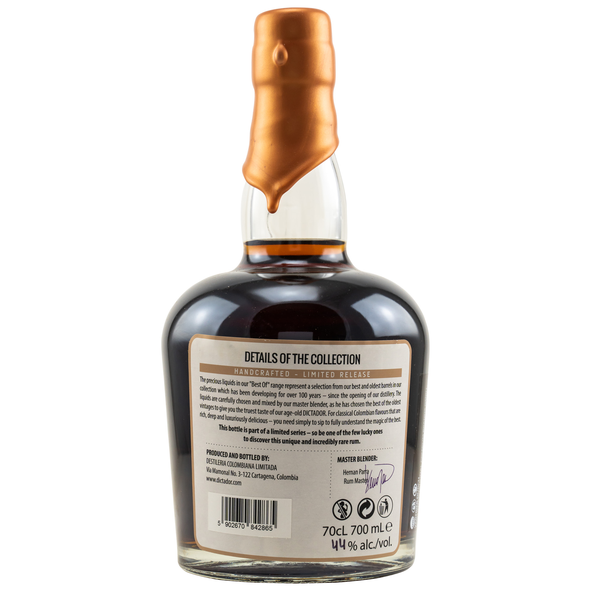 Dictador Apasionado Best of 1979 / 39 Jahre Single Cask Rum / 44% Vol. 0,7 ltr.