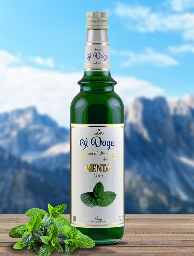 Il Doge Sirup Minze - Pfefferminz / 0,7 ltr. Alkoholfrei / Glutenfrei / Halal