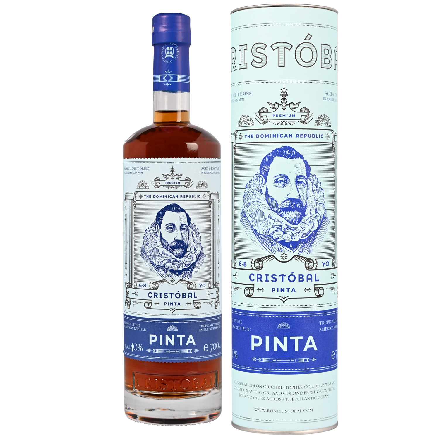Cristóbal Pinta 6-8 Jahre Rum / 40% Vol. 0,7ltr. / Dominikanische Republik 