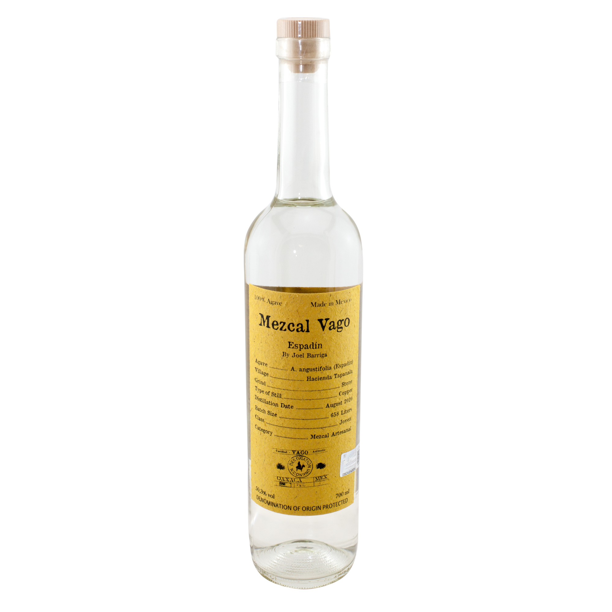Mezcal Vago  Espadin, 50,3% 0,7 ltr. by Joel Barriga
