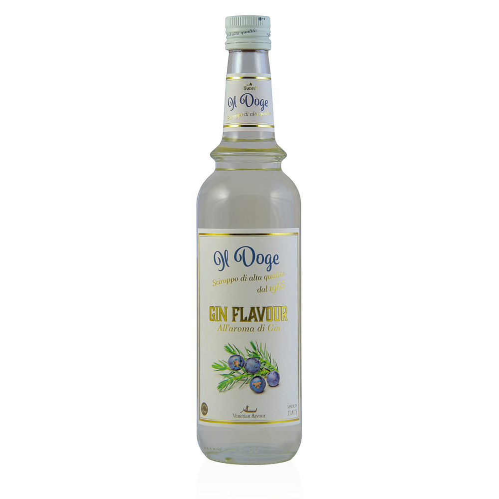 Il Doge Sirup Gin Geschmack - Gin Flavor / 0,7 ltr. Alkoholfrei / Glutenfrei / Halal