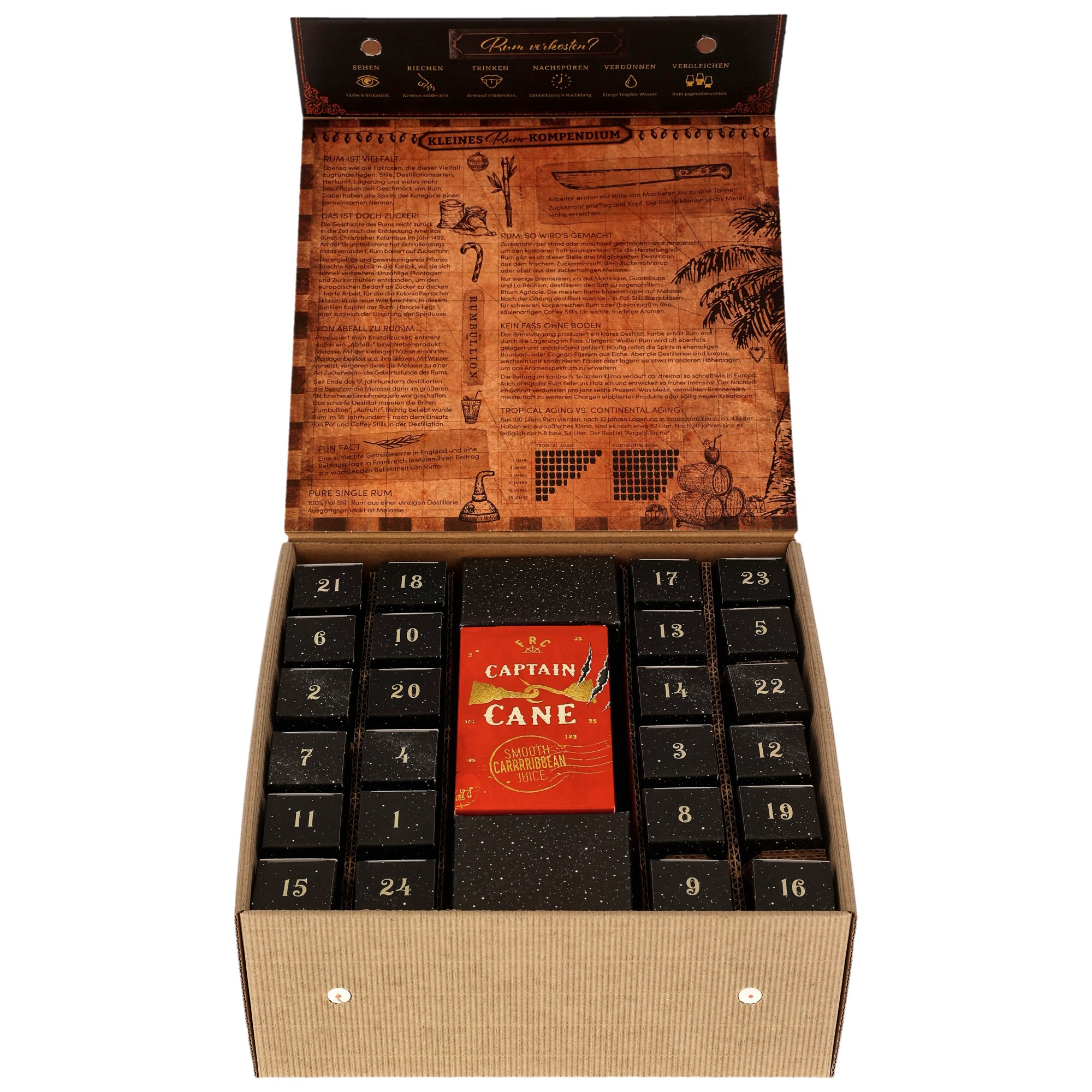 Oh Holy Rum Adventskalender 2026 / 44,8% Vol. / 24 x 20 ml. / incl. Tasting Glas
