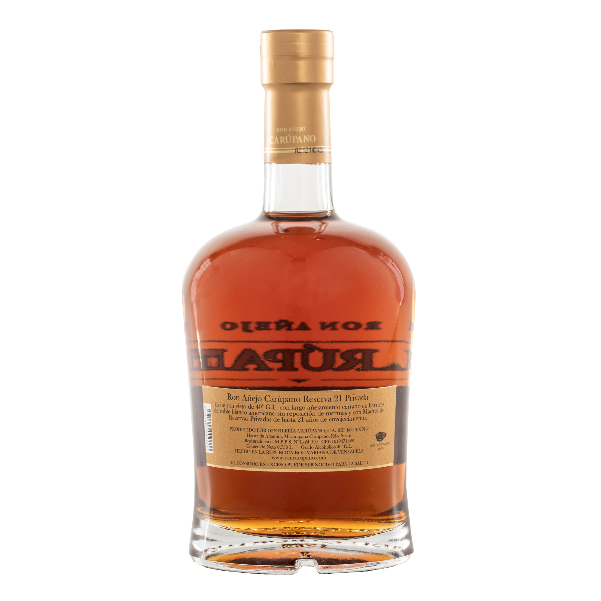 Ron Carupano Reserva 21 Jahre Privada 40% Vol. 0,7 ltr. Rum aus Venezuela