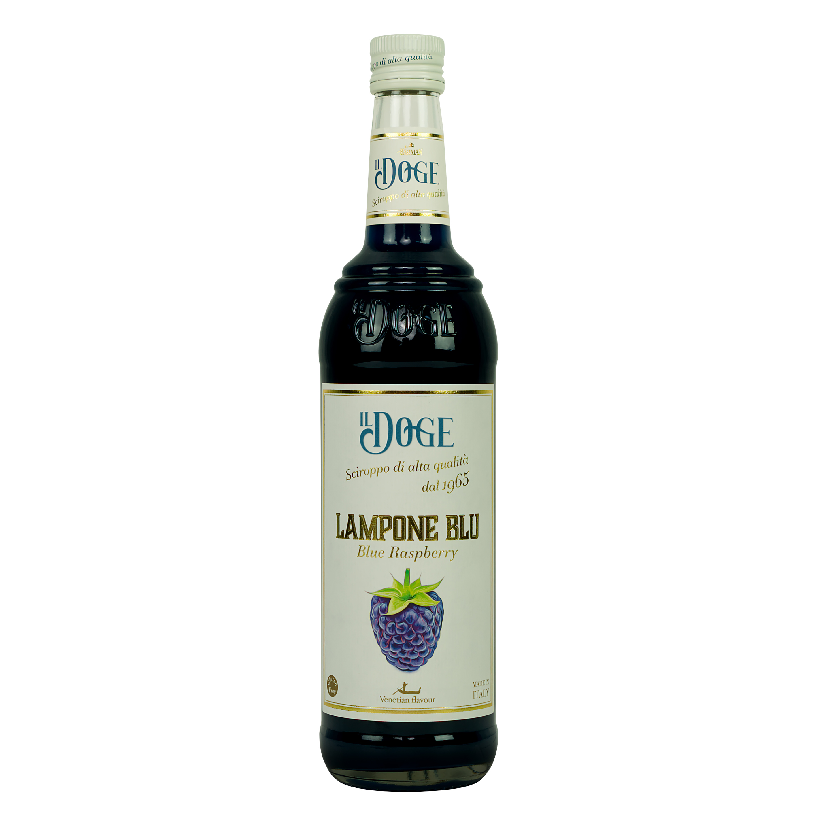 Il Doge Sirup Blaue Himbeere / 0,7 ltr. Alkoholfrei / für Bar und Küche