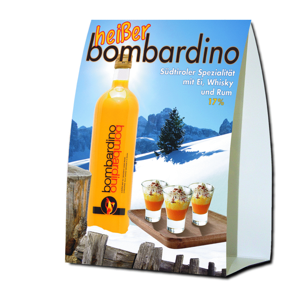 Tischaufsteller Oscar Bombardino