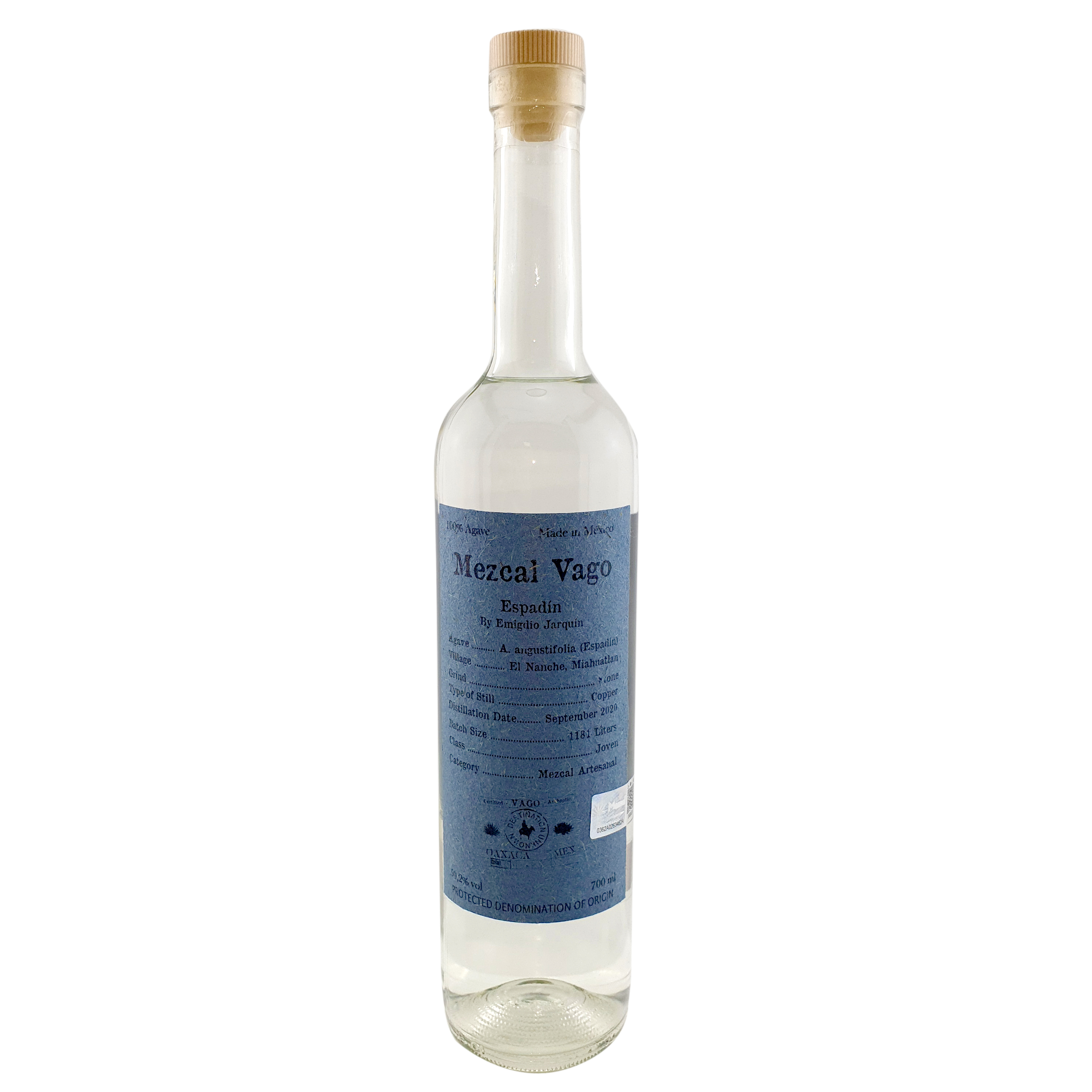 Mezcal Vago  Espadin, 50,2% 0,7 ltr. by Emigdio Jarquin
